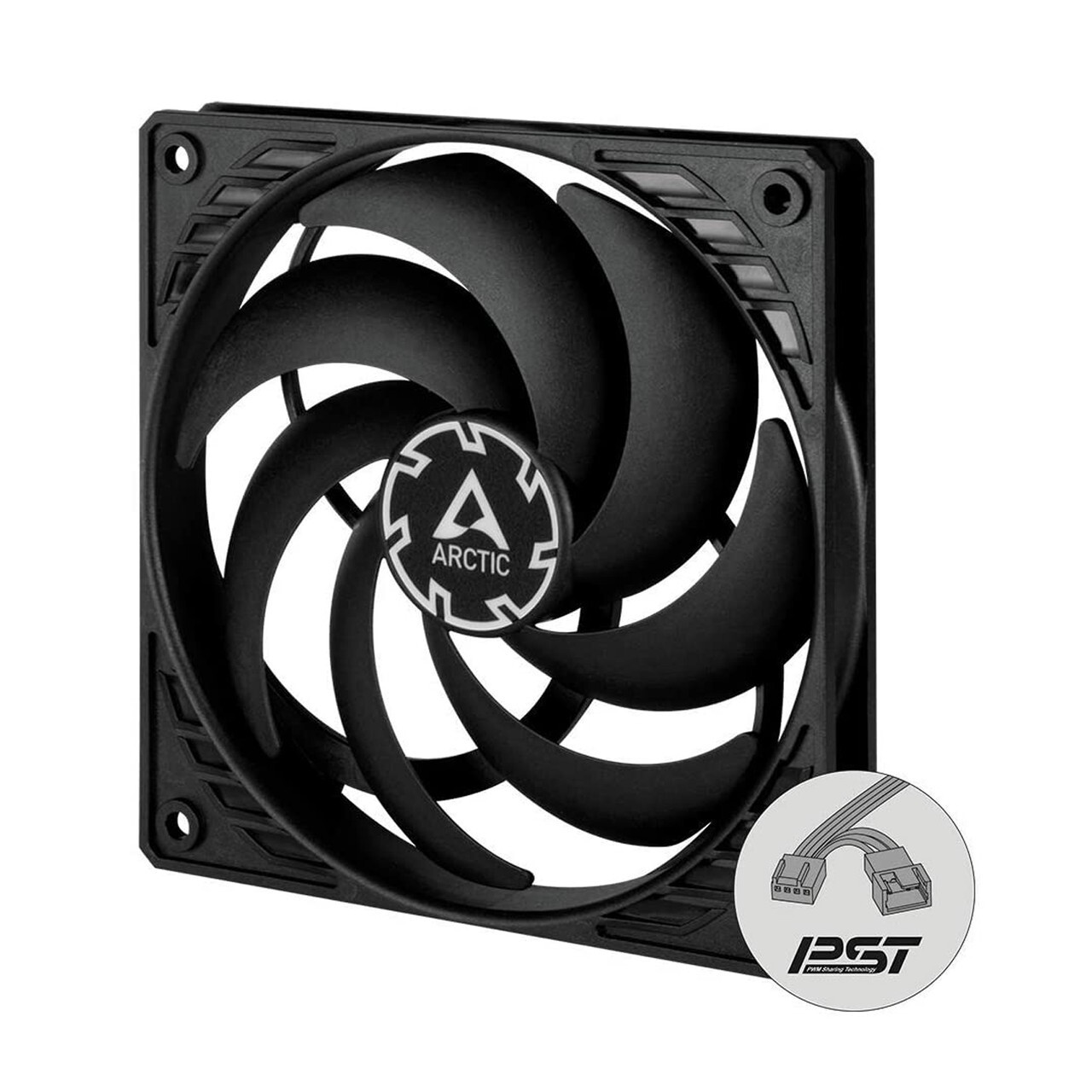 Arctic P12 Slim PWM PST - 120 mm Case Fan 300-2100 RPM - Black ACFAN00187A