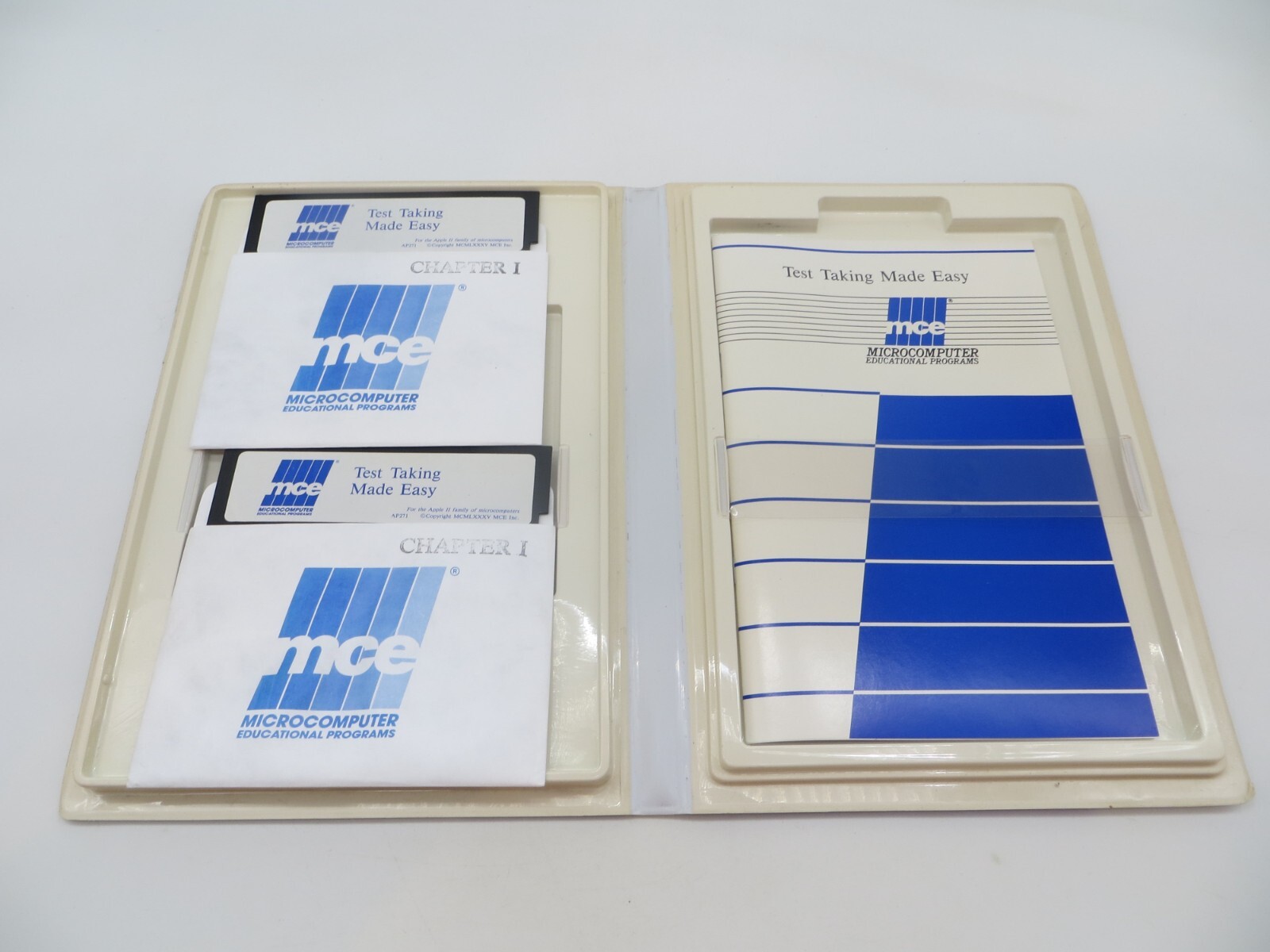 Apple II Test Taking Made Easy 5.25" Floppy Disk 1985 computer software vtg