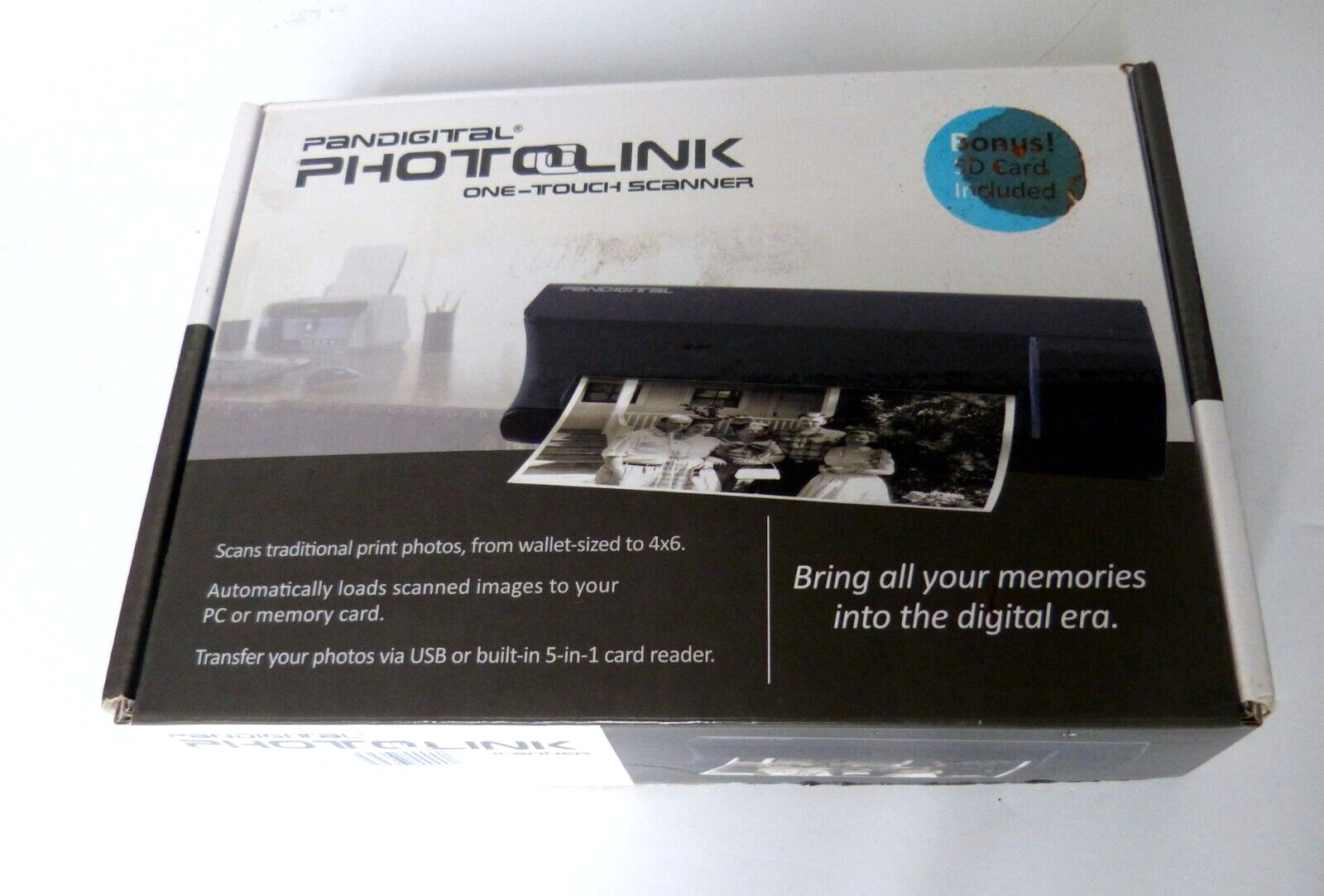 Pandigital Photolink One-Touch Scanner Model PANSCN01 New