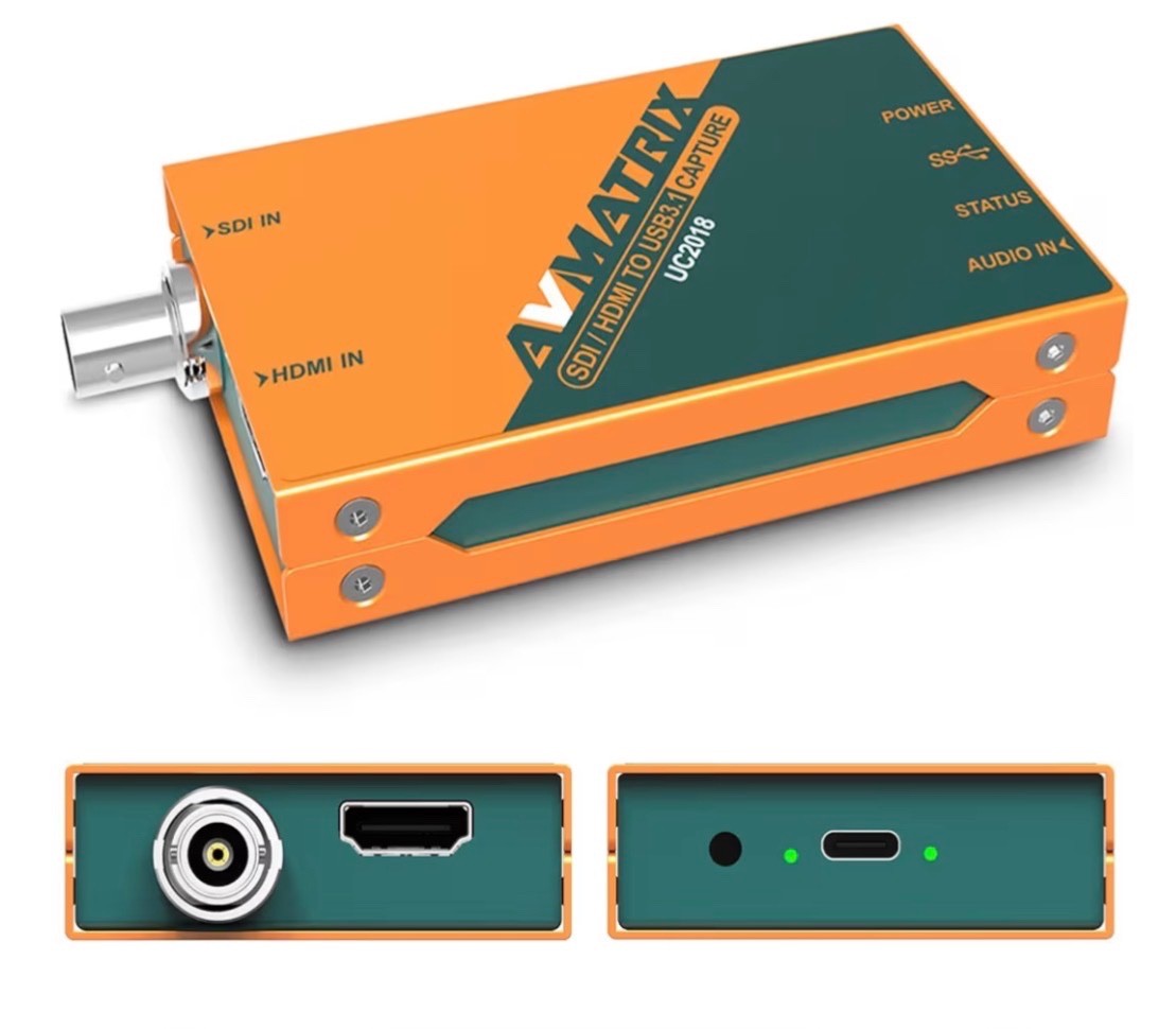 UC2018 Video Capture Card SDI&HDMI to USB 3.0(Gen1) 1080P60 Uncompressed (YUY...