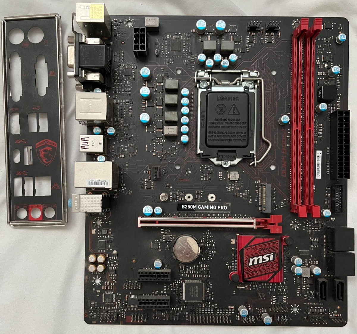 MSI B250M GAMING PRO MicroATX Motherboard Intel LGA1151 DDR4 PCIe HDMI