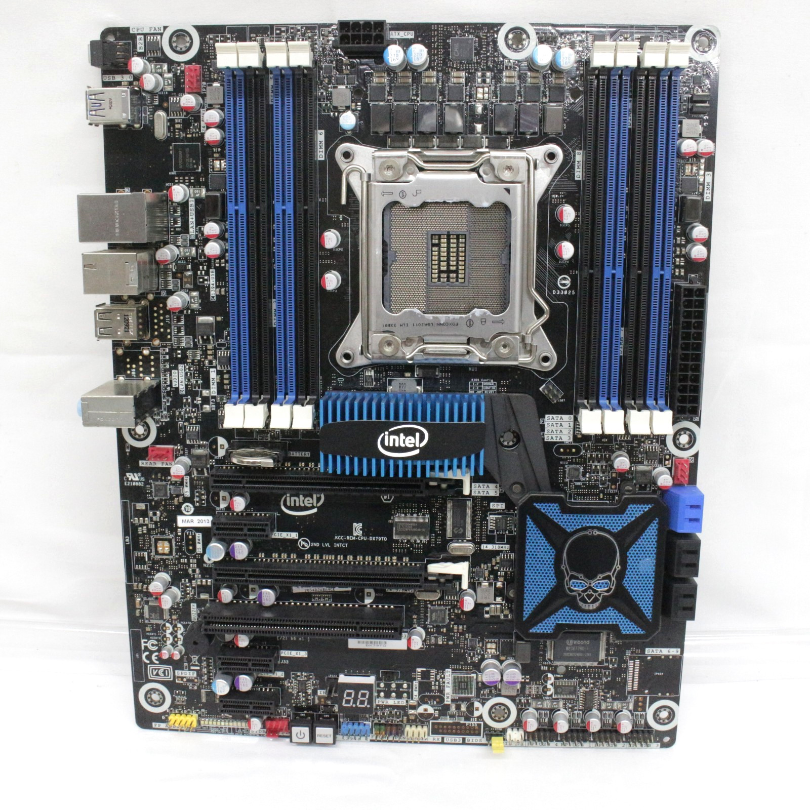 Intel DX79SI Socket LGA2011 DDR3 ATX Motherboard w I/O Shield Missing Cooler
