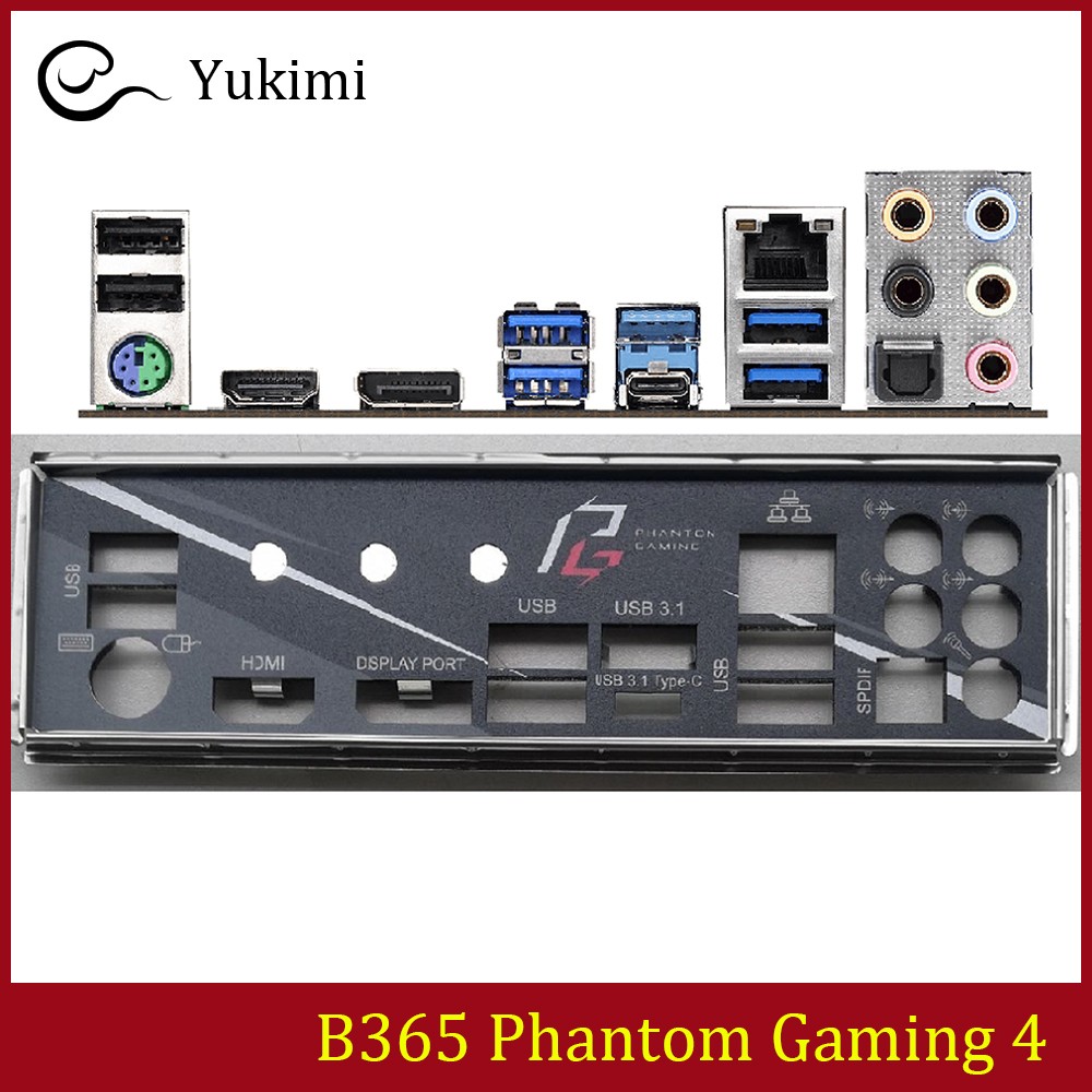 NEW FOR ASROCK B365 Phantom Gaming 4 Ｍotherboard I/O Shield Backplate