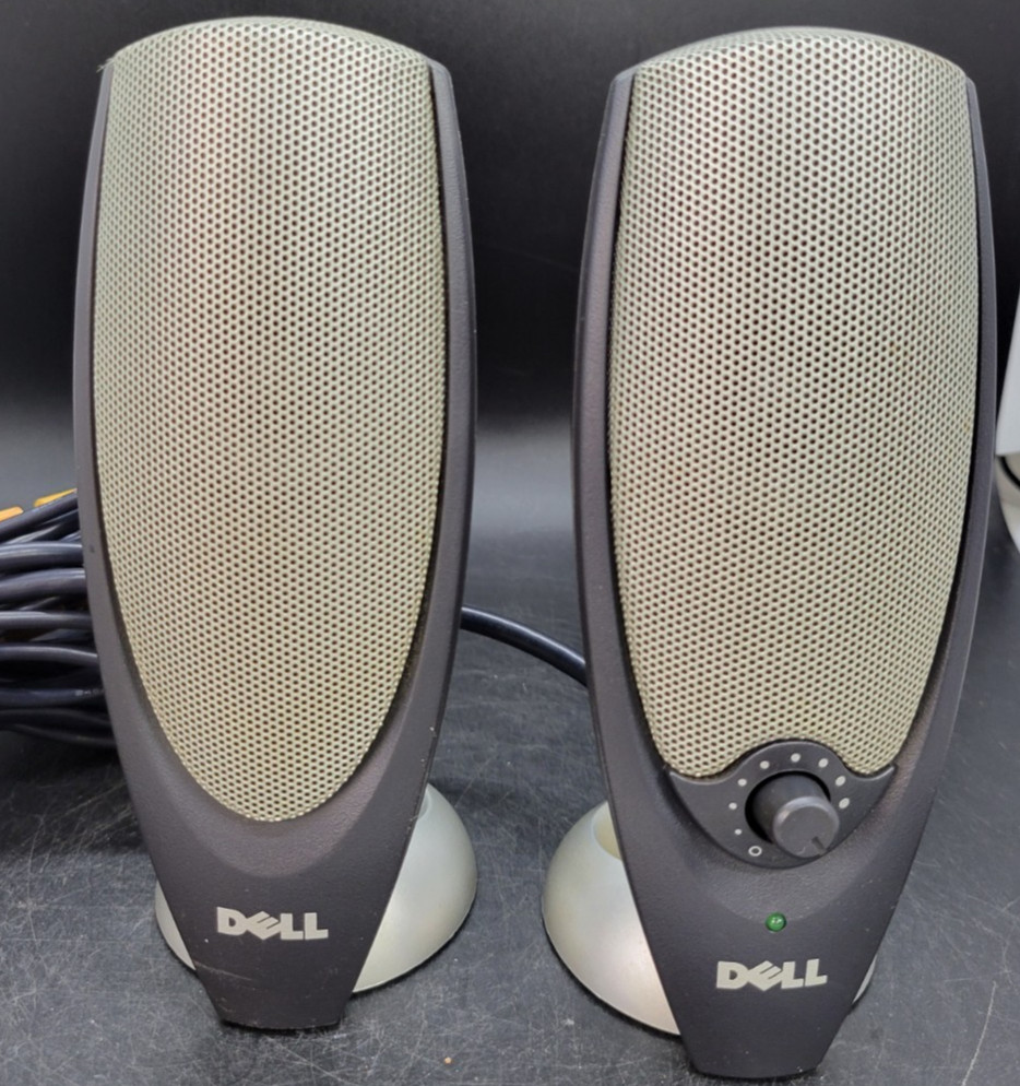 Dell A425 Zylux Multimedia PC Computer Speakers and Subwoofer-Tested & Working.