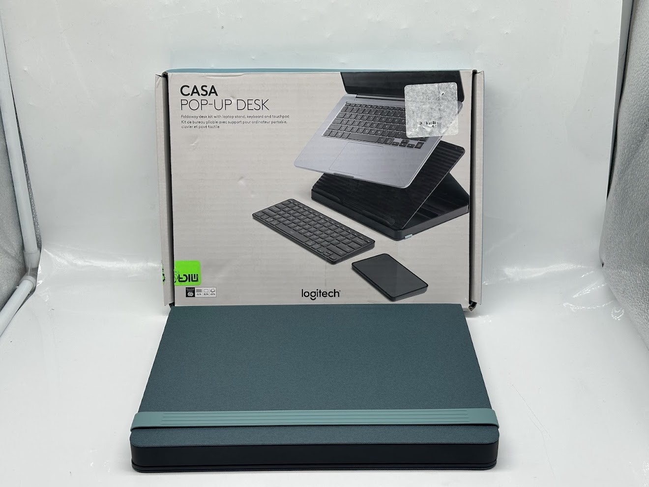 LOGITECH Casa Pop-up Desk Wireless Keyboard - TESTED - WORKING - NO TOUCHPAD
