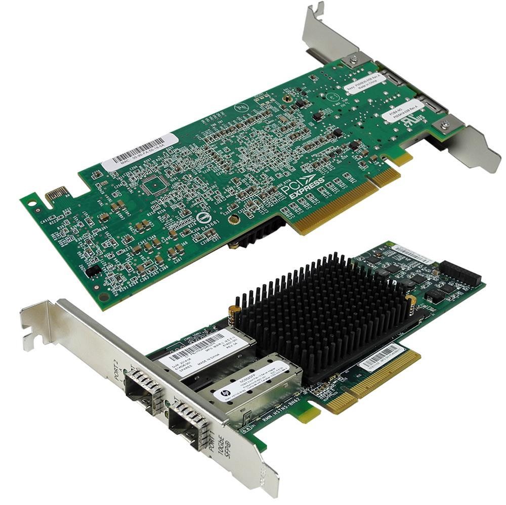 HP NC552SFP FC Dual Port 10GbE SFP+ PCIe Server Adapter 614506-001 614201 FP
