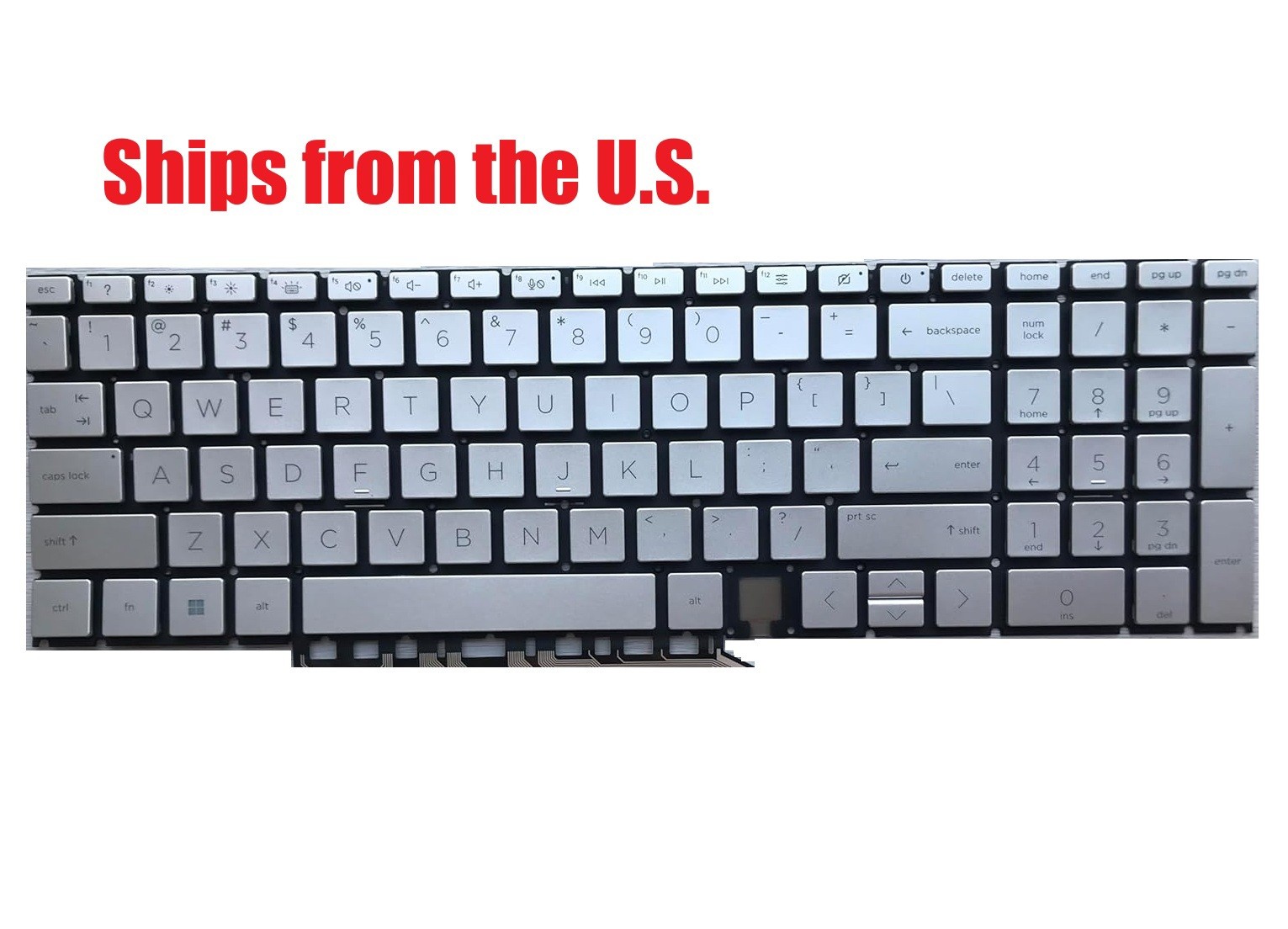 For HP Envy 15m-ed1023dx US Silver Keyboard Original New Backlit