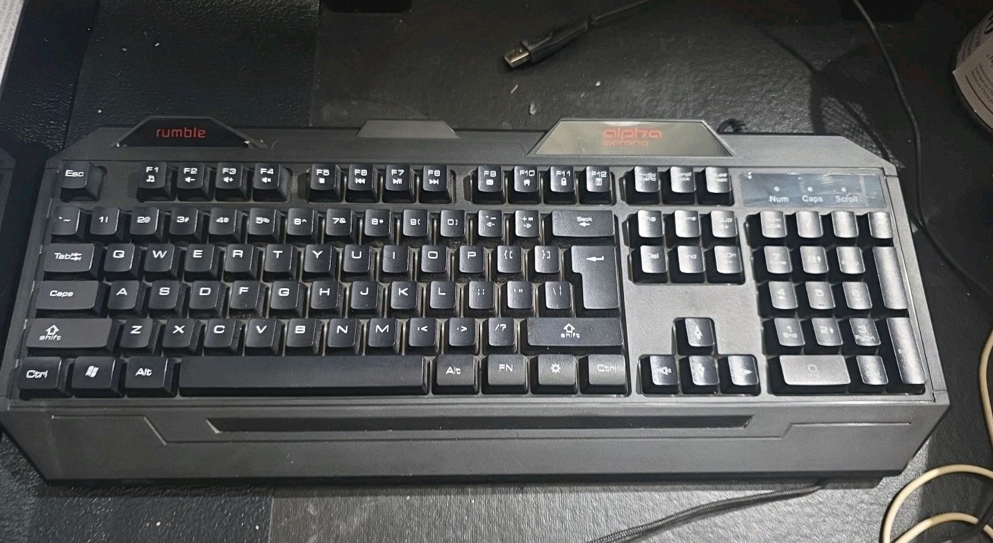 Alpha Gaming Rumble Semi Mechanical Keyboard