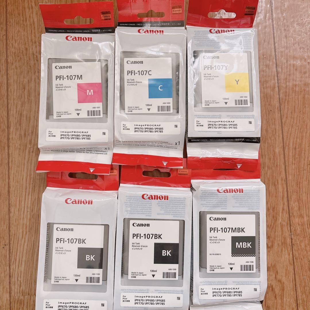 Canon PFI-107 Ink Tank 6-Piece Set