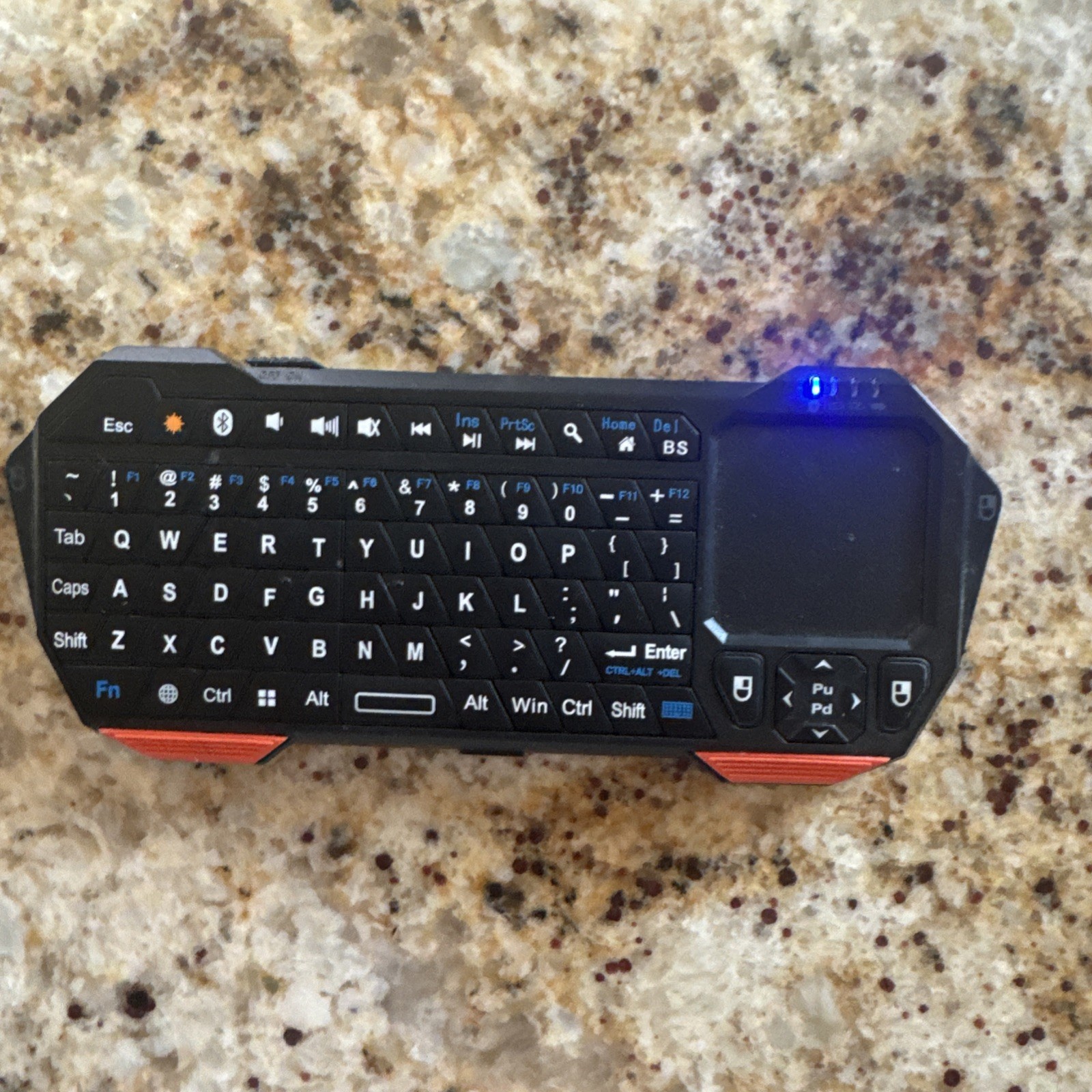 Fosmon Mini Wireless Keyboard with Touchpad/Backlight for IOS Android TV Box PC