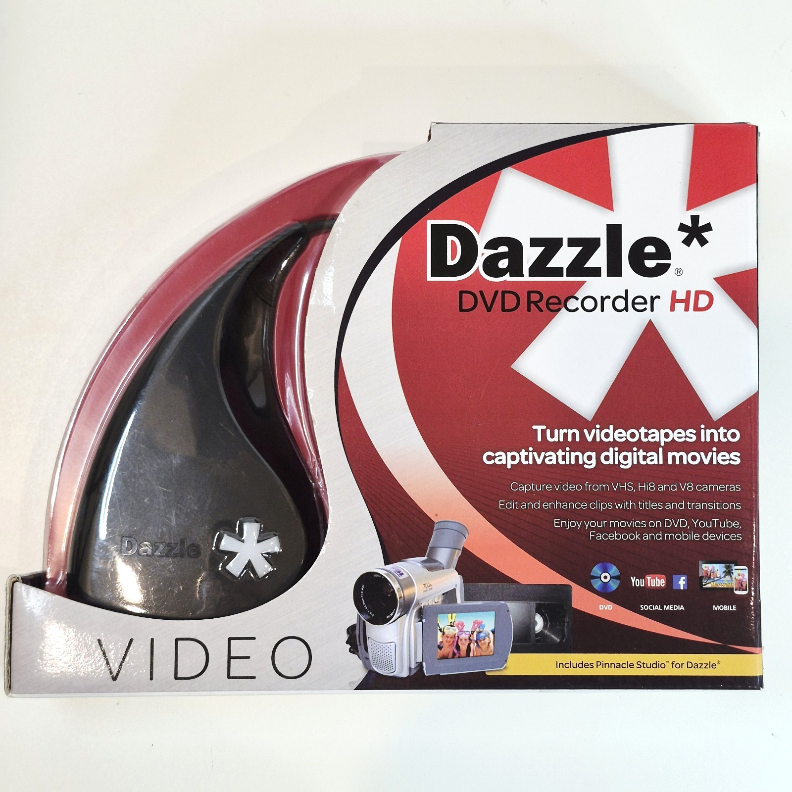 NEW Corel Dazzle DVD Recorder HD Video Capture Device & Editing Software for PC