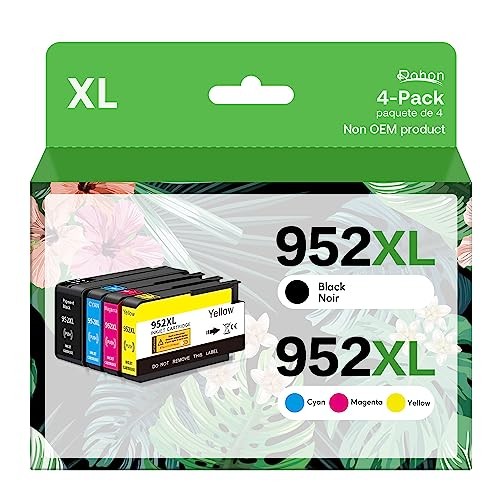 ROHON - 952XL LATEST UPGRADE COMPATIBLE INK CARTRIDGES COMBO PACK - Multi Color