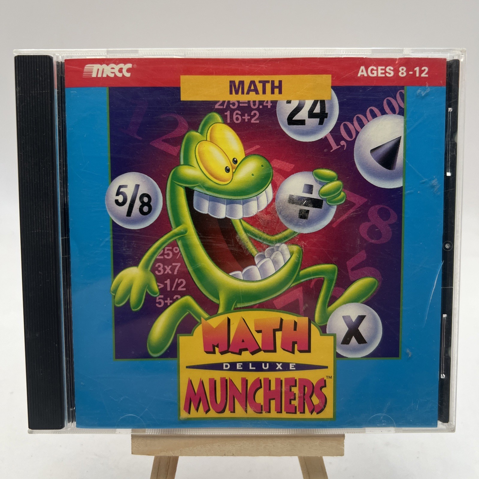 Math Munchers Deluxe Windows Mac MS-DOS (PC 1995) CD-ROM MECC [COMPLETE]
