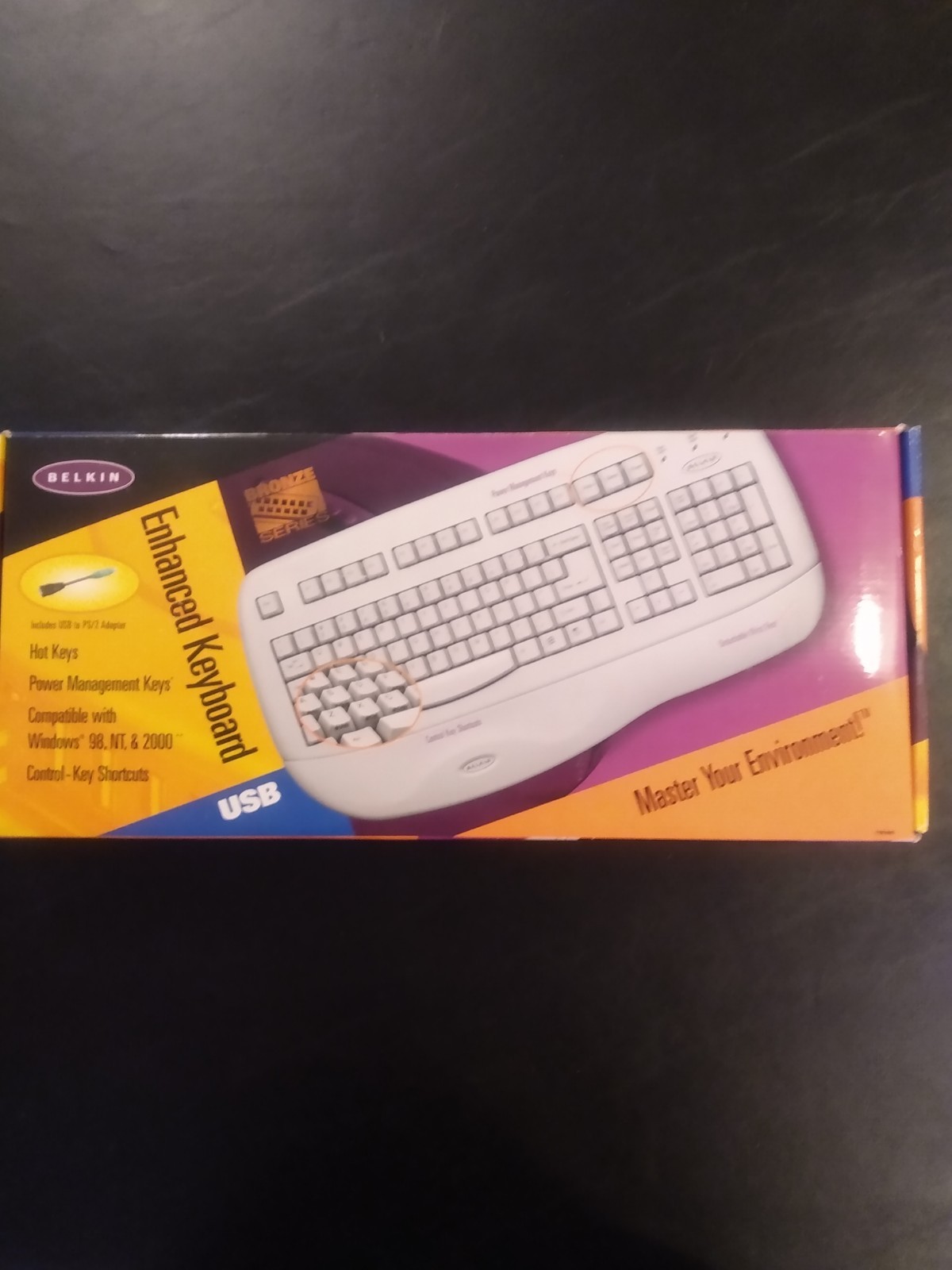 Belkin F8E885 USB Enhanced Keyboard With USB To PS/2 Adapter