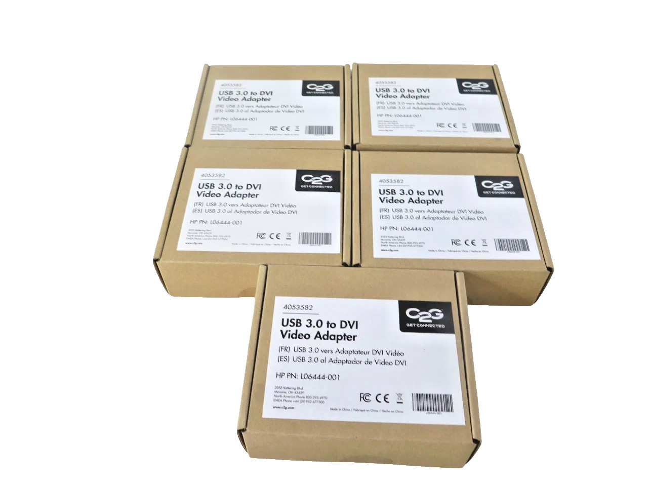 C2G USB 3.0 to DVI Video L06444-001 Adapter Converter - Lot of  5