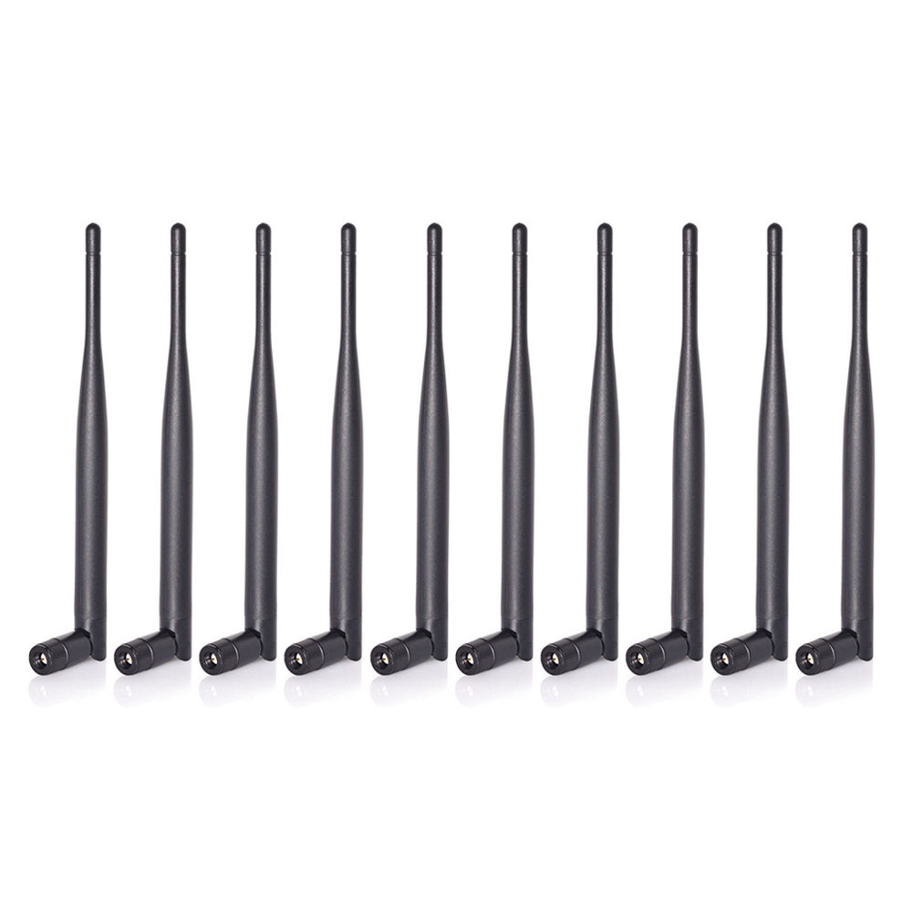 10-Pack Dual Band WiFi 2.4GHz 5GHz 6dBi SMA Male Antenna for WiFi Router 