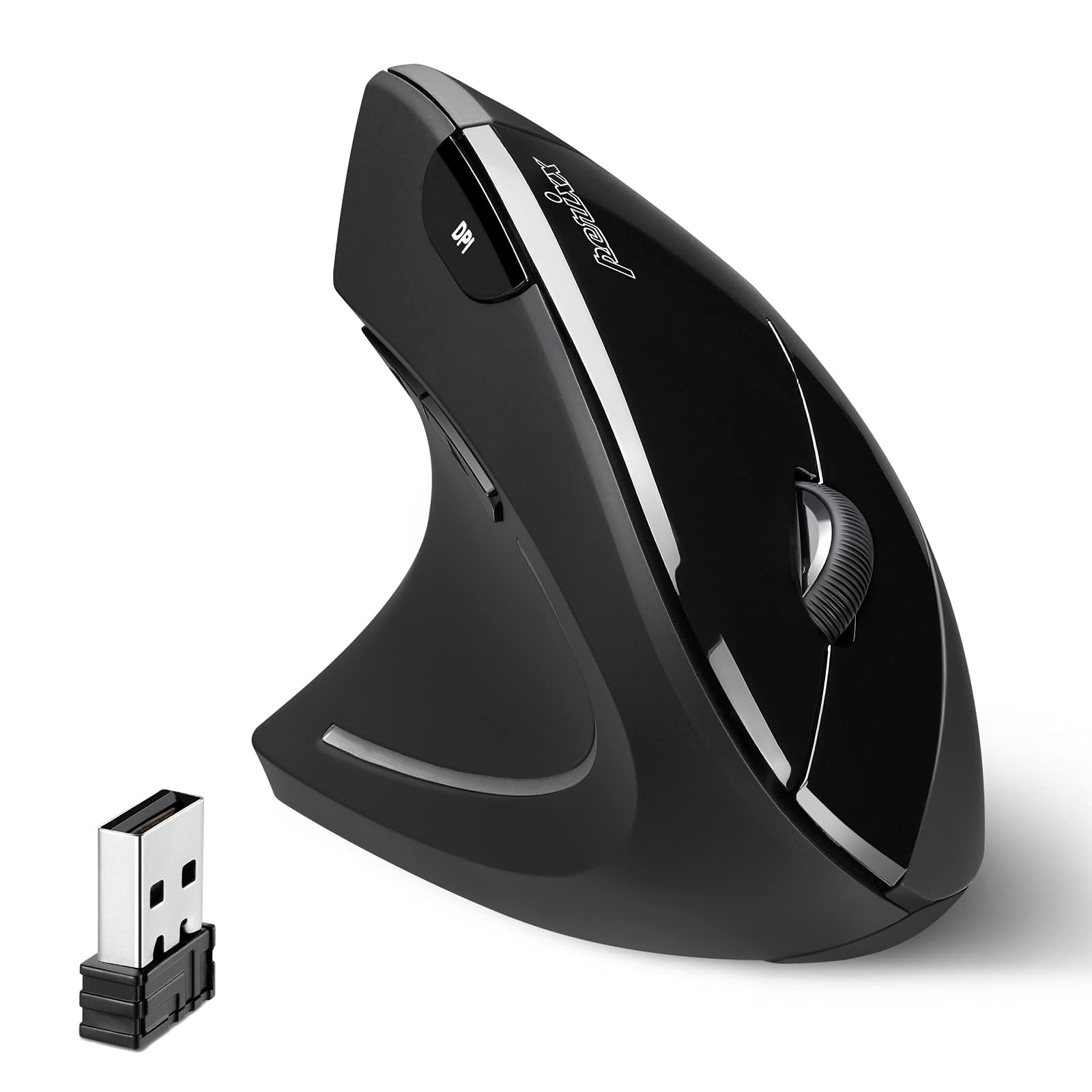 Perixx PERIMICE-713L Wireless Ergonomic Vertical Mouse Left-Handed 2.4GHz