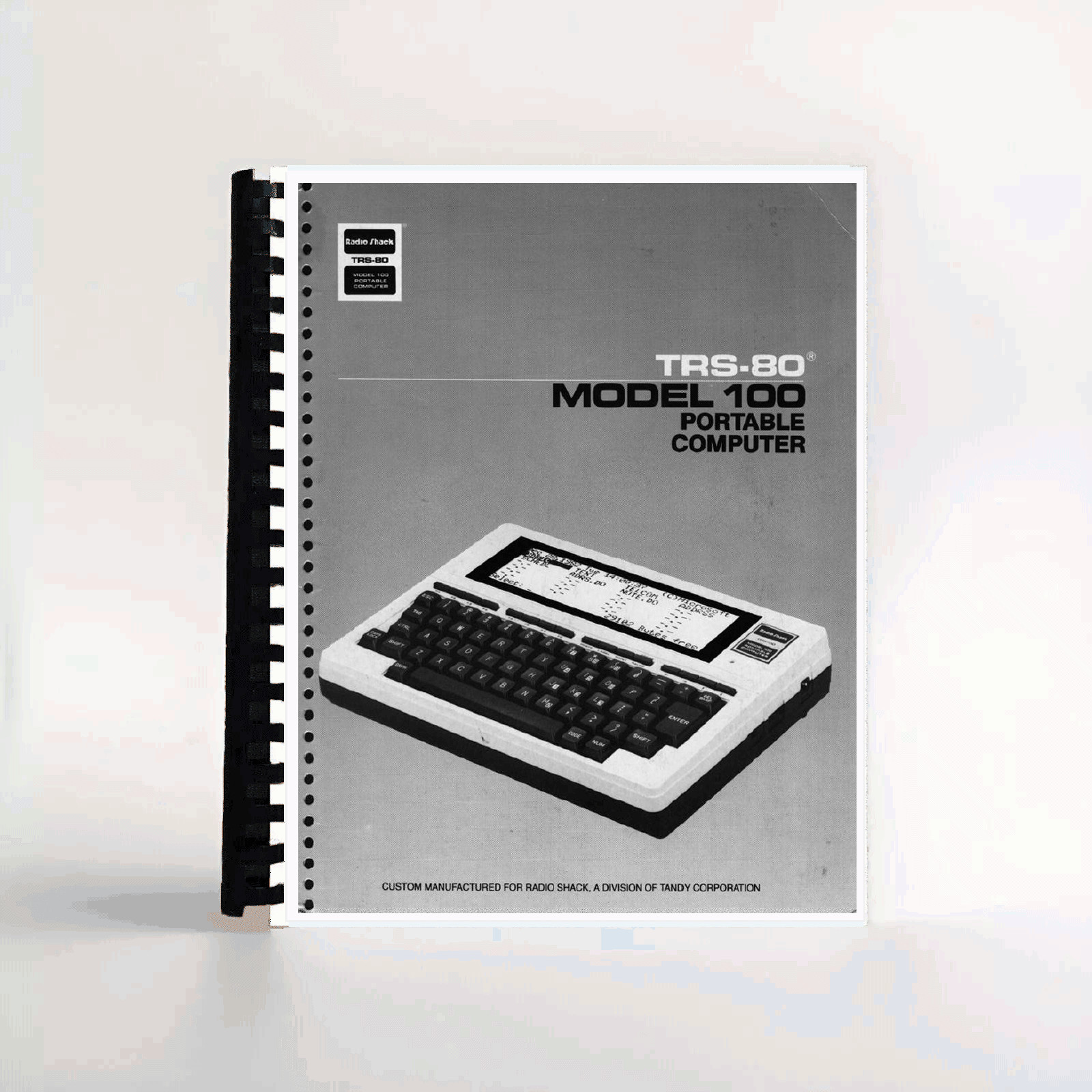 Radioshack Tandy TRS-80 Model 100 Portable Computer Manual