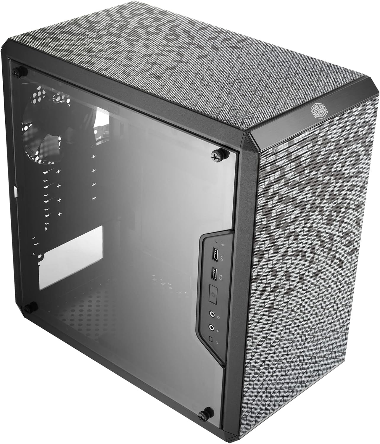 Masterbox Q300L Micro-Atx Tower with Magnetic Design Dust Filter, Transparent Ac