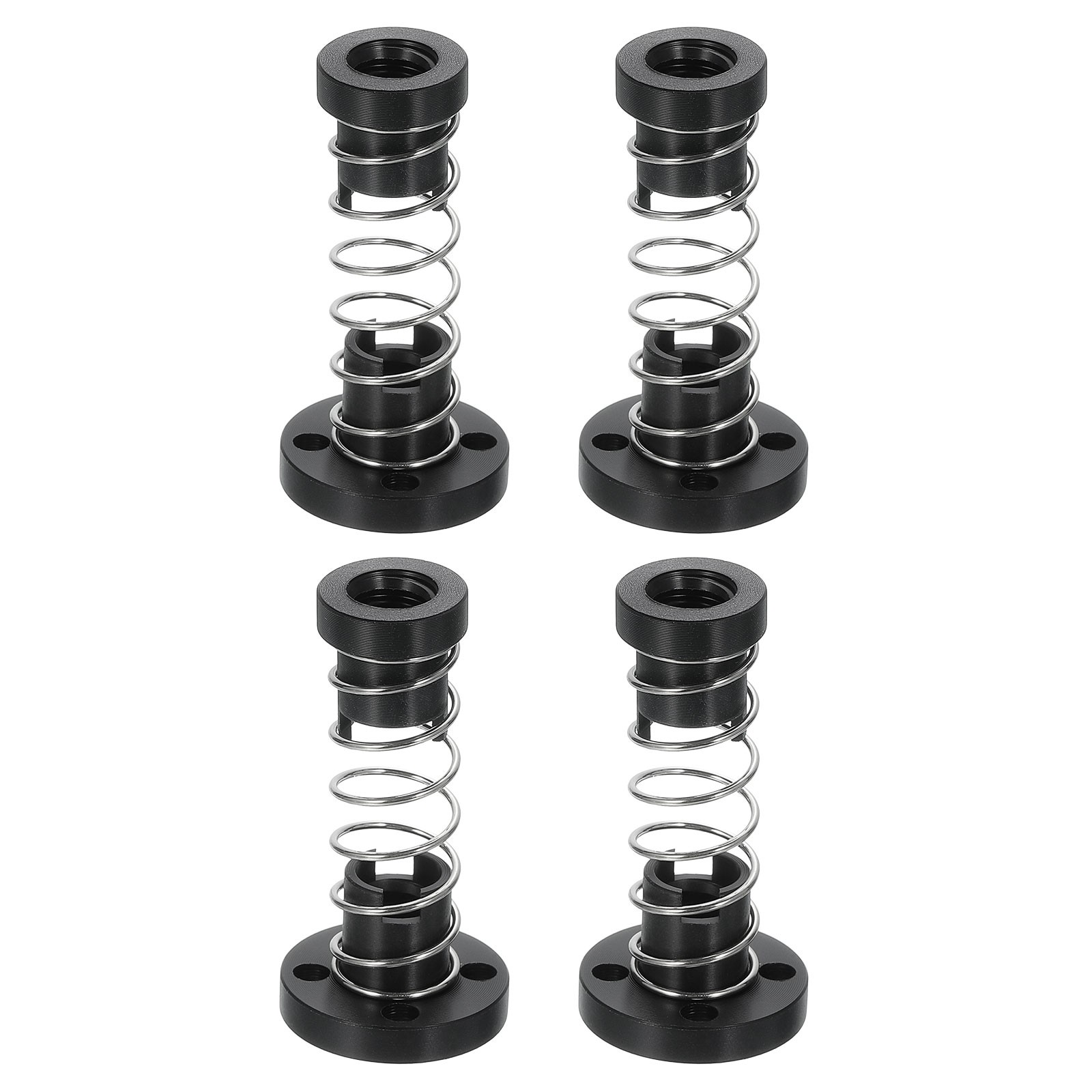4Pcs Anti Backlash Spring Loaded Nut(2mm Pitch, 1 Start, 2mm Lead, 3.5mm Holes)