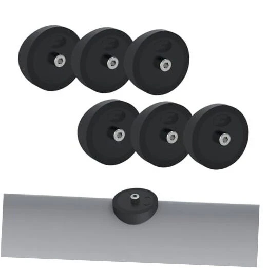 Access Point 6-Piece Pipe Plug Cleanout Set Sewer and Drain, Black...