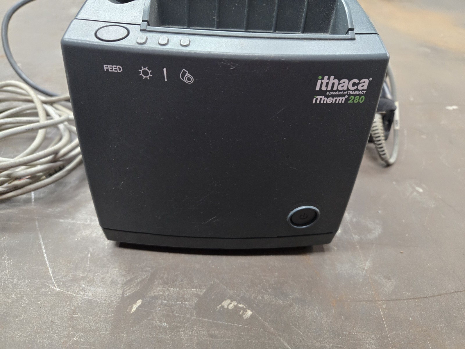 BUNDLE TransAct Ithaca iTherm 280 Thermal POS Receipt Printer WITH D130 SCANNER