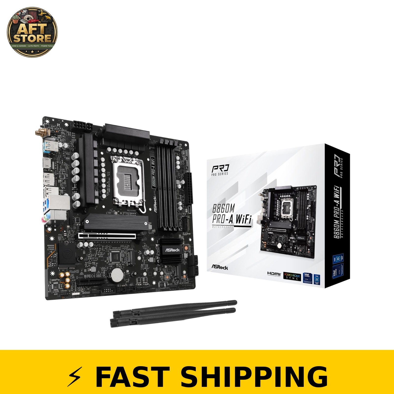 ASRock B860M Pro A WiFi 6E Motherboard Micro ATX LGA1851