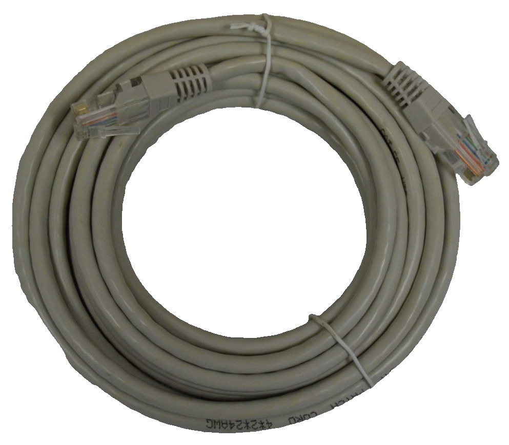 14ft CAT5e Ethernet Jumper Cable Gray Stranded Patch Cord