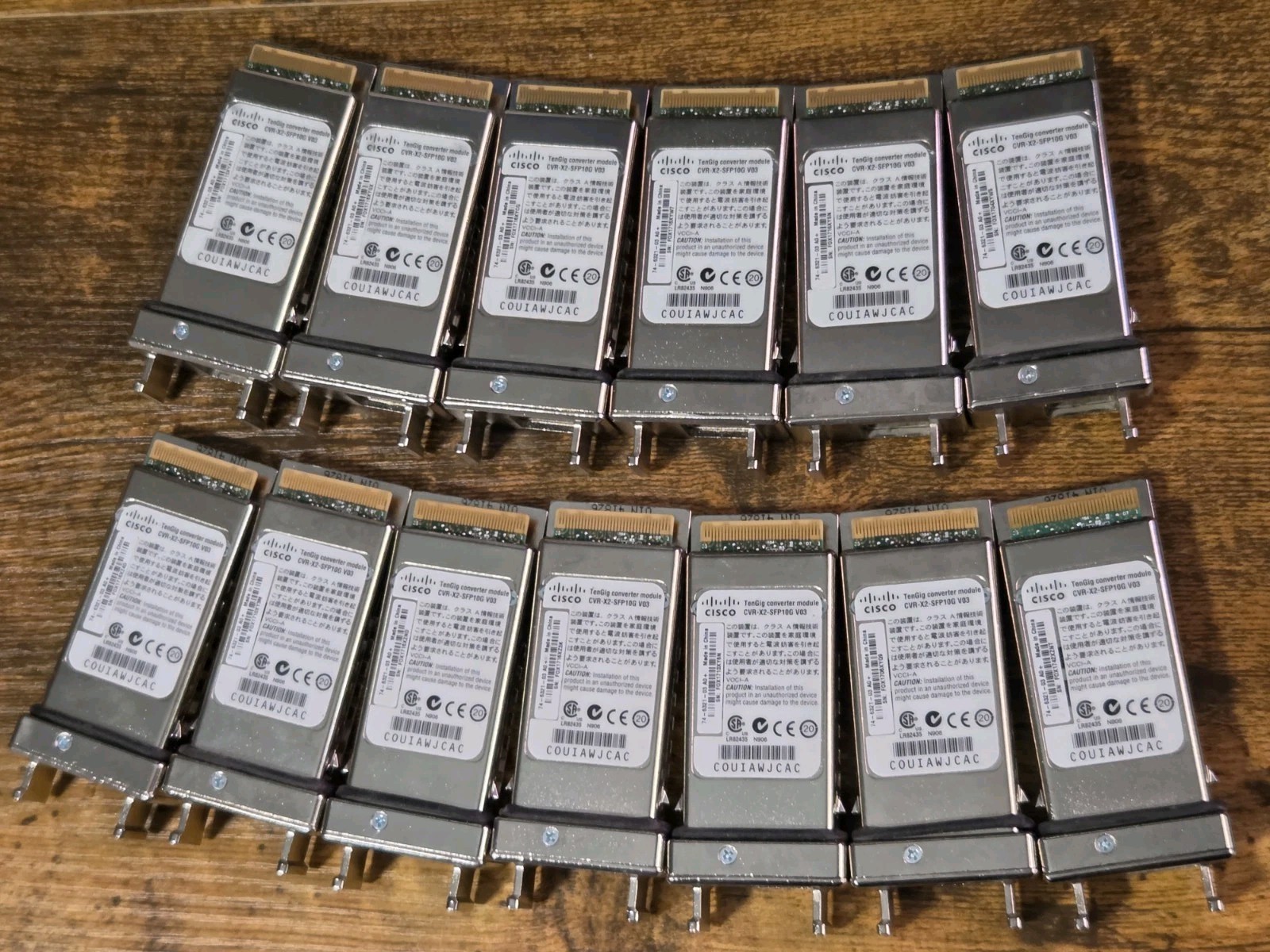  *Lot Of 13* Cisco TenGig Converter Module CVR-X2-SFP10G V03 *Lot Of 13*