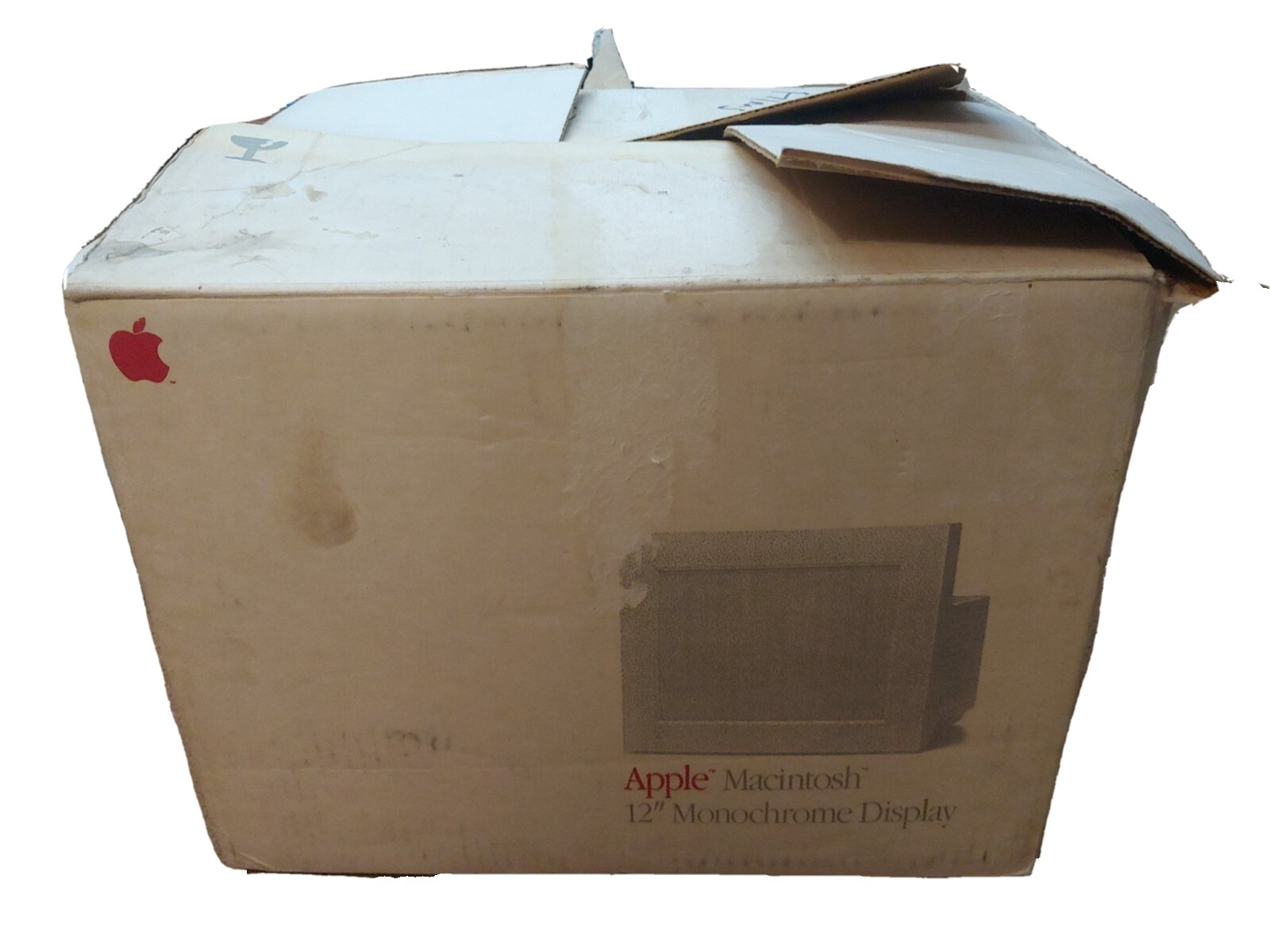 VINTAGE Apple Macintosh 12" Monochrome Display Box 1990 BOX ONLY