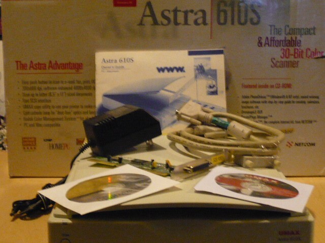 Astra 610S 30 Bit Scanner with SCSI controller - ALL TESTED