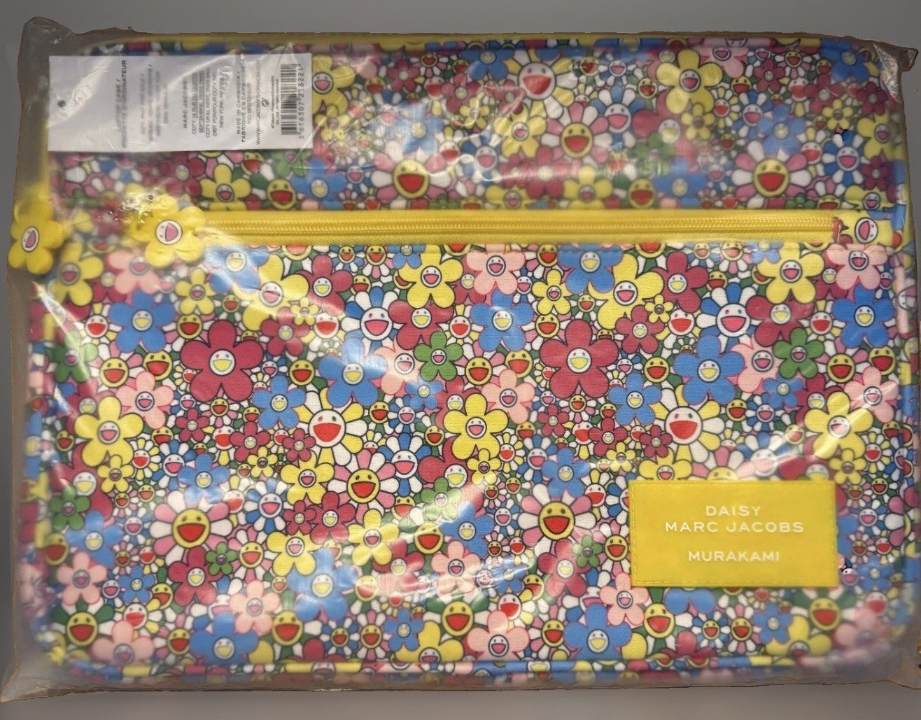 Marc Jacobs Takashi Murakami Daisy Flowers Yellow Pop Laptop Bag Case SEALED
