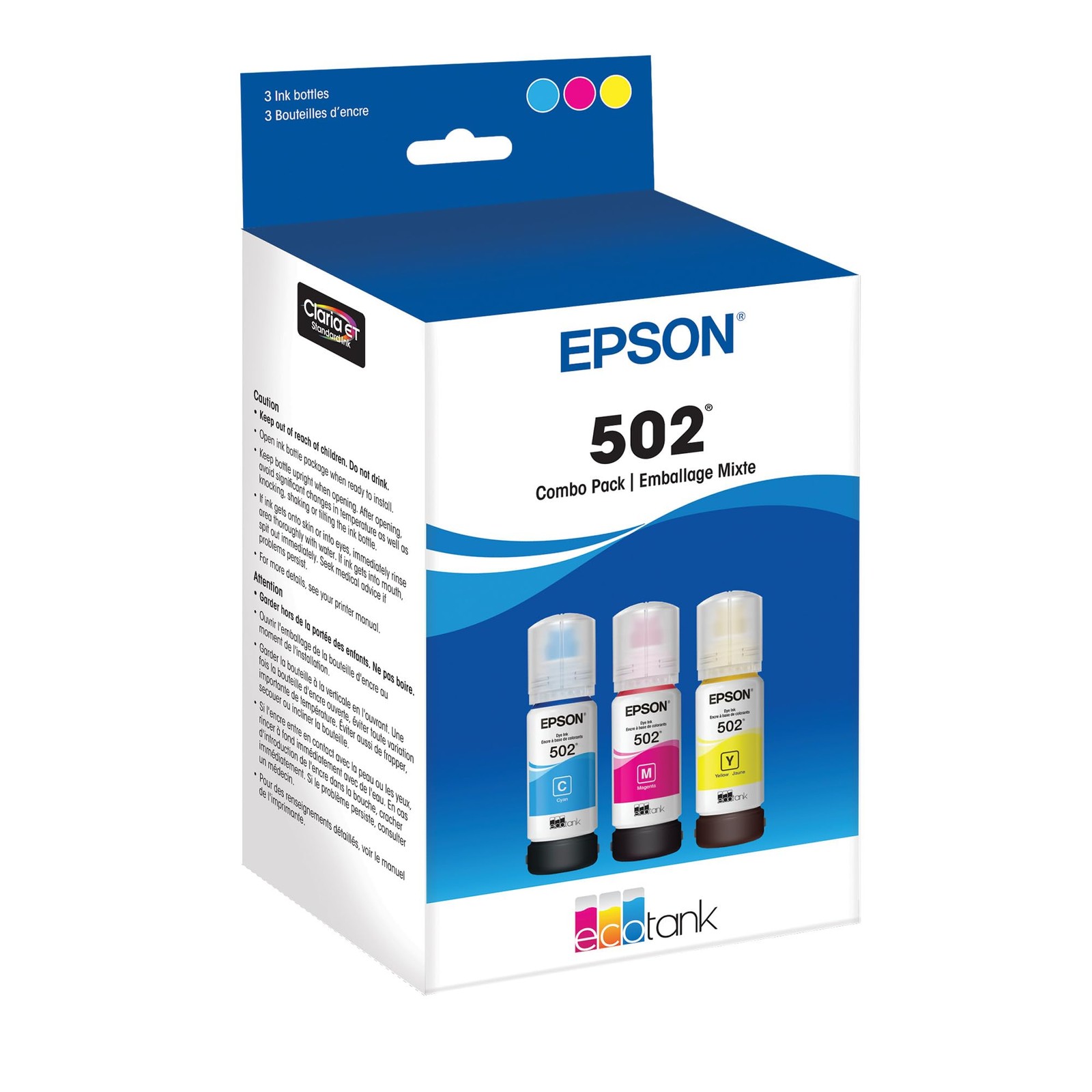 Epson EcoTank Ultra High Capacity Ink Bottle Combo Pack for Easy Filling