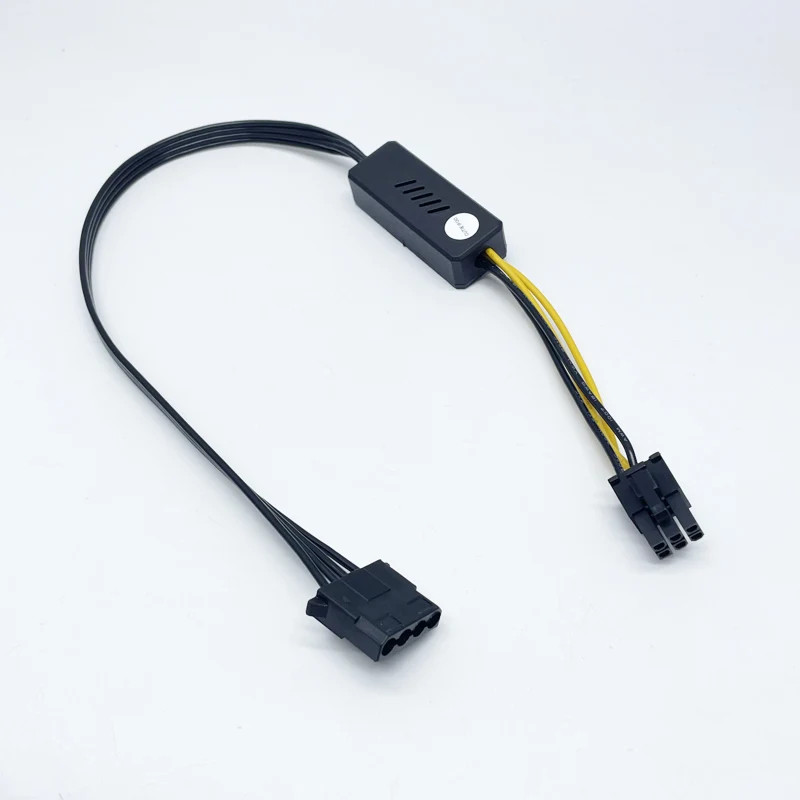 GPU 6Pin To SATA IDE Hard Drive with Step-Down Voltage Regulator Power Cable