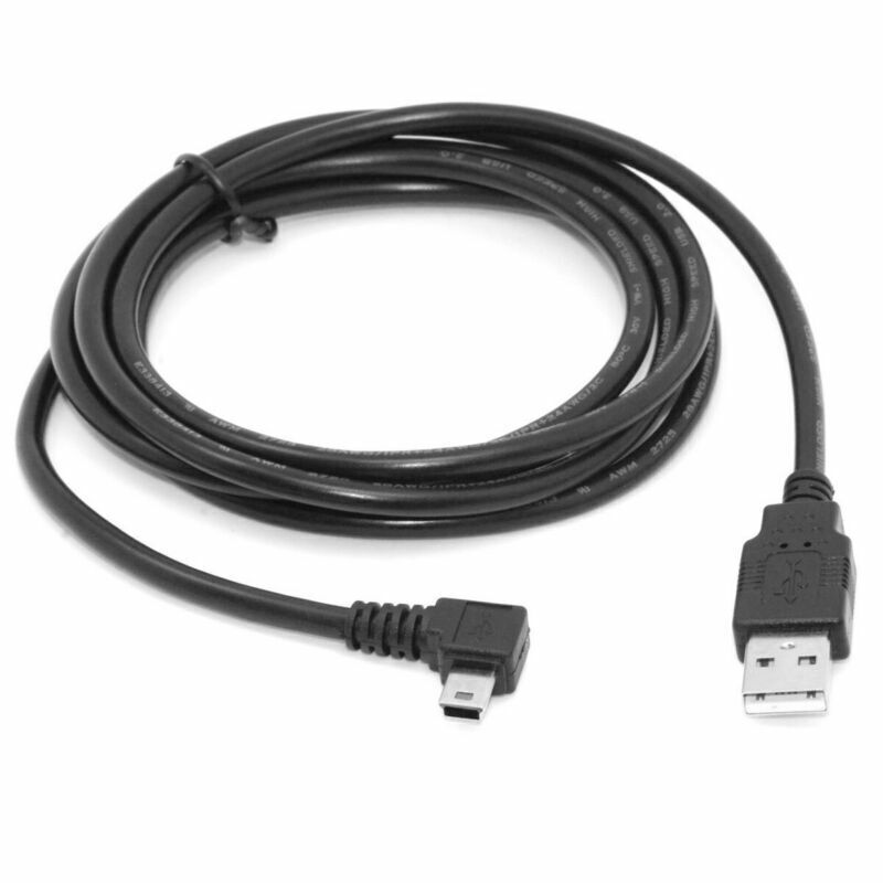CY  USB 2.0 Male to Right Angled Mini USB TypeB 5pin Male Data Cable 1.8m