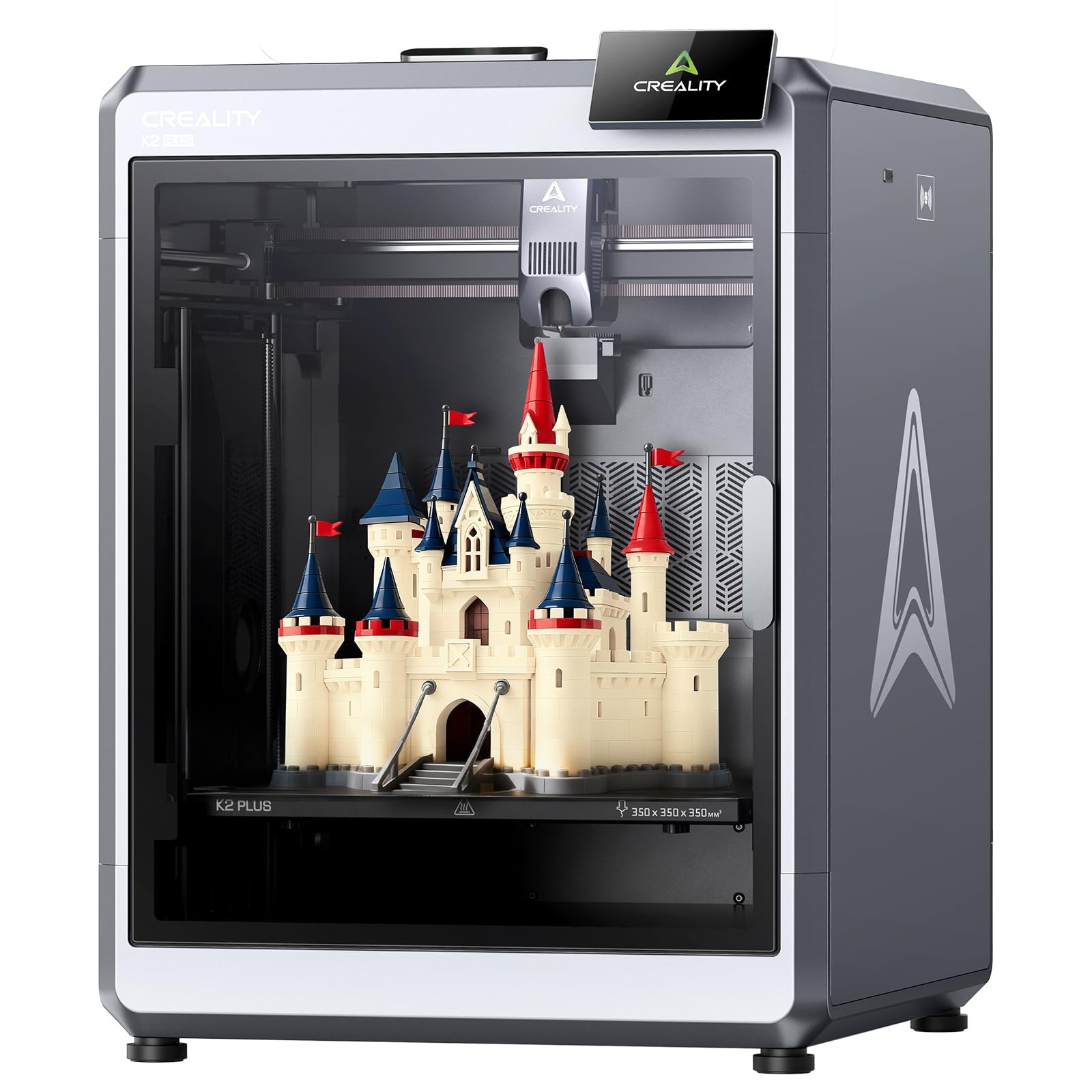 Creality K2 Plus 3D Printer, Support Multi Color Printing Needs CFS, Max 600mm/s