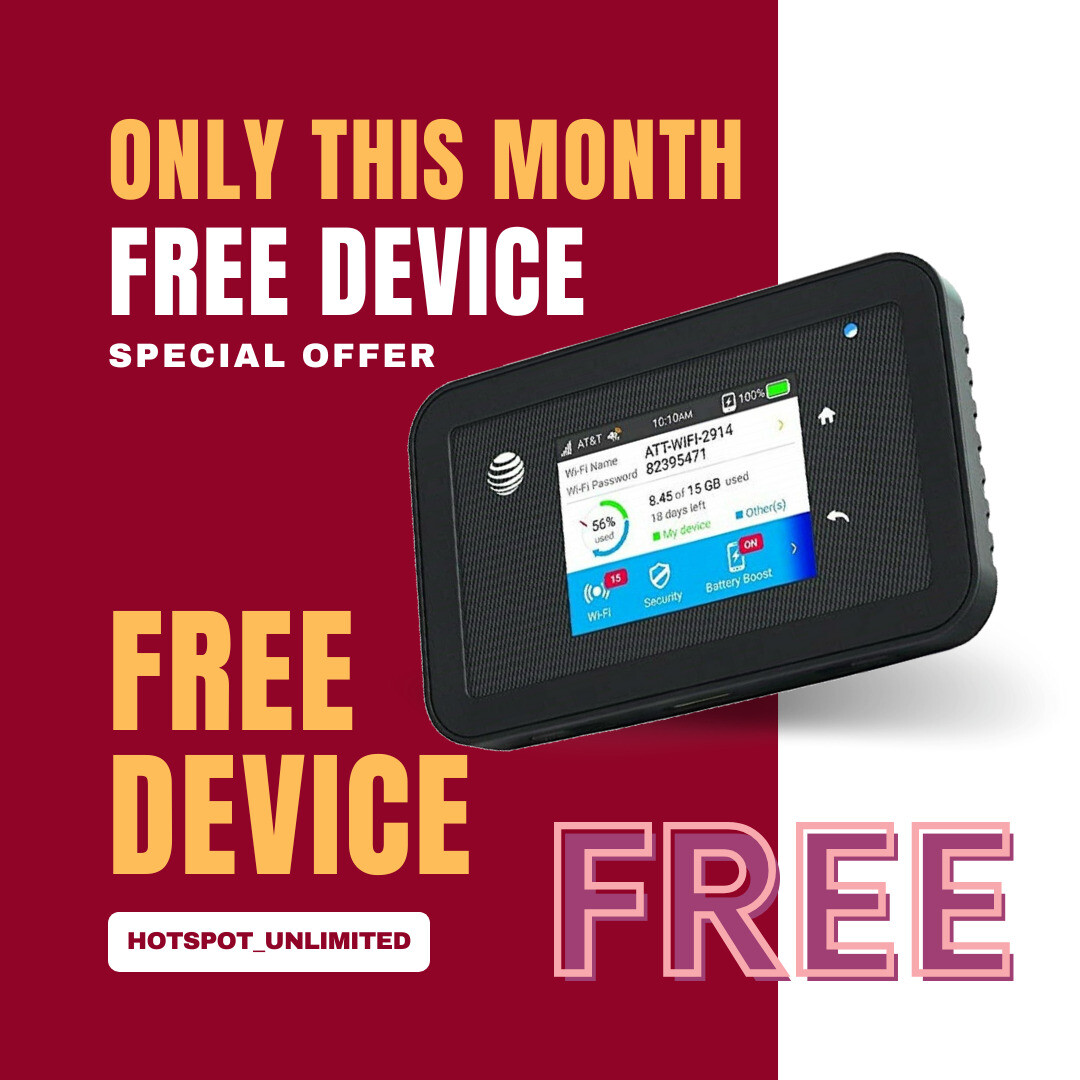 AT&T Unlimited Data Hotspot  | Netgear 815S 4G LTE Mobile Hotspot| $79.99 / M