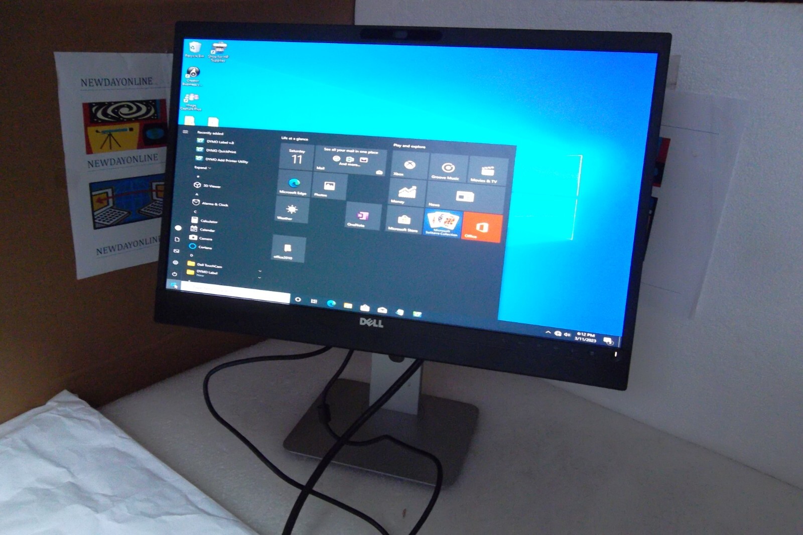 Dell P2418HZm 24" IPS LED Monitor 1080p USB 3.0 VGA HDMI w/Speakers Webcam Mic