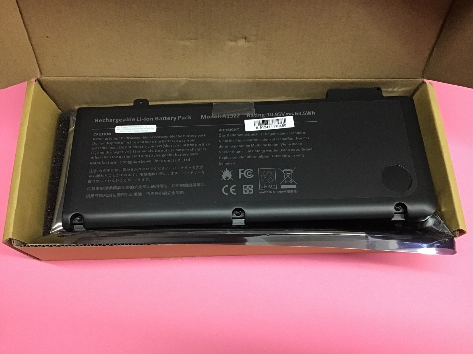 A1322 Rechargeable Li-ion Battery Pack Laptop Battery for Apple NEW (US Seller)