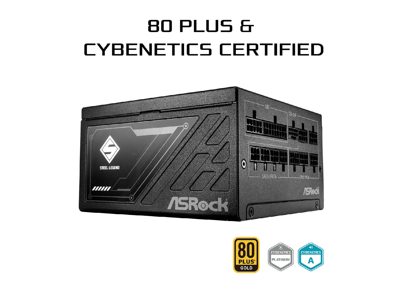 Steel Legend SL-1000G 1000W 80 PLUS GOLD & Cybenetics PLATINUM Full ASRock