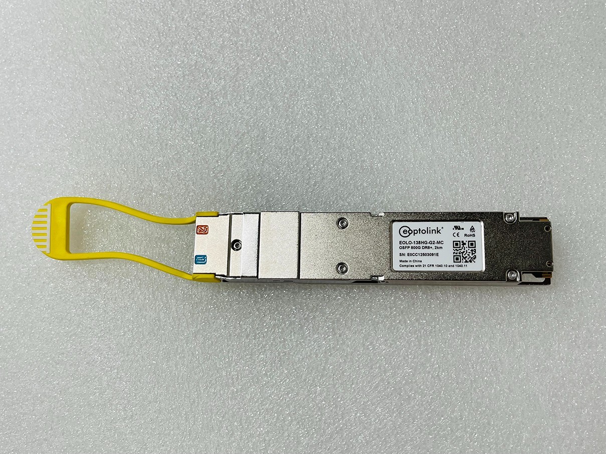 Eoptolink EOLO-138HG-G2-MC 800G OSFP DR8+ 2KM SMF MPO-16 800G Transceiver Module