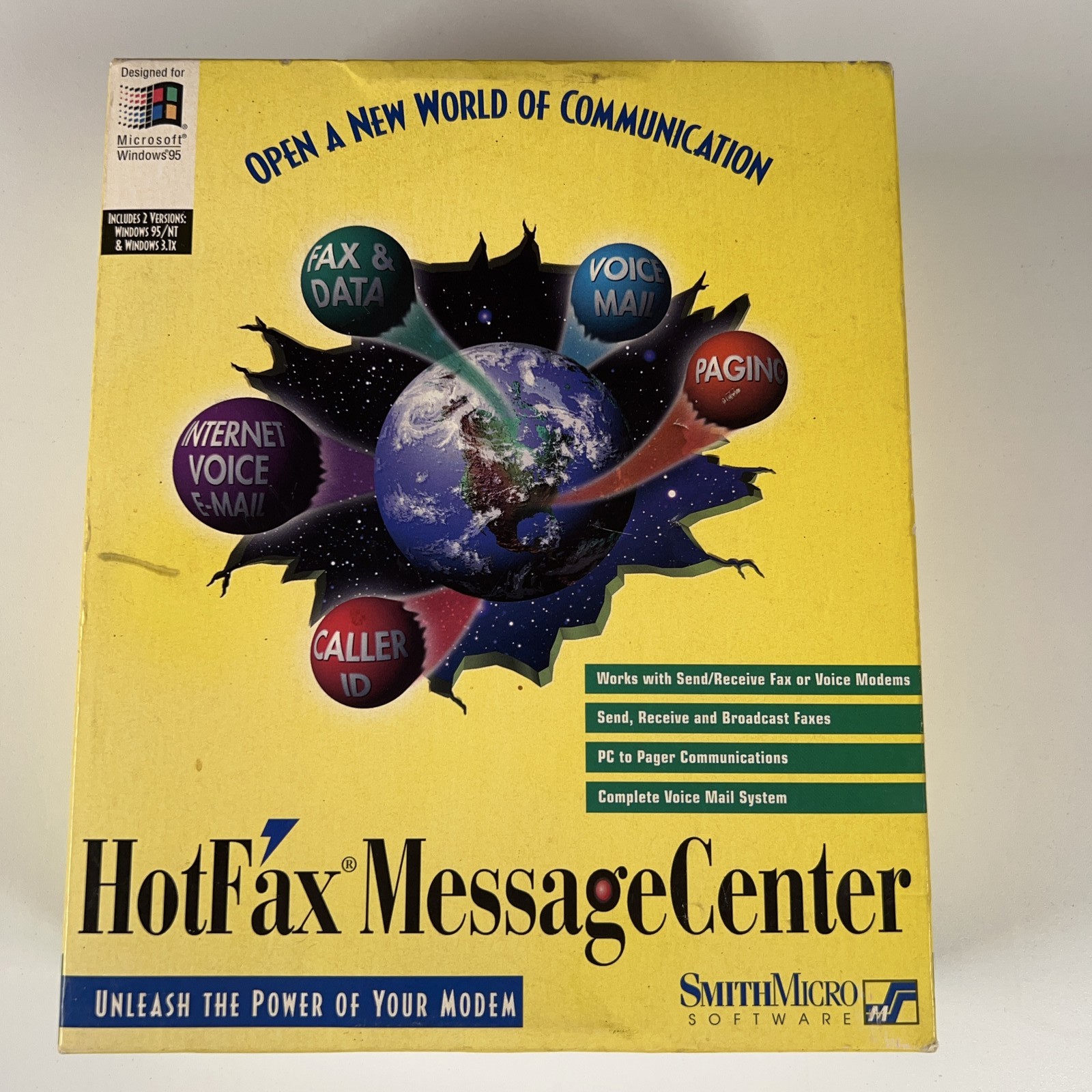VTG Smith Micro HotFax MessageCenter 2.0 PC CD-ROM Software NEW SEALED