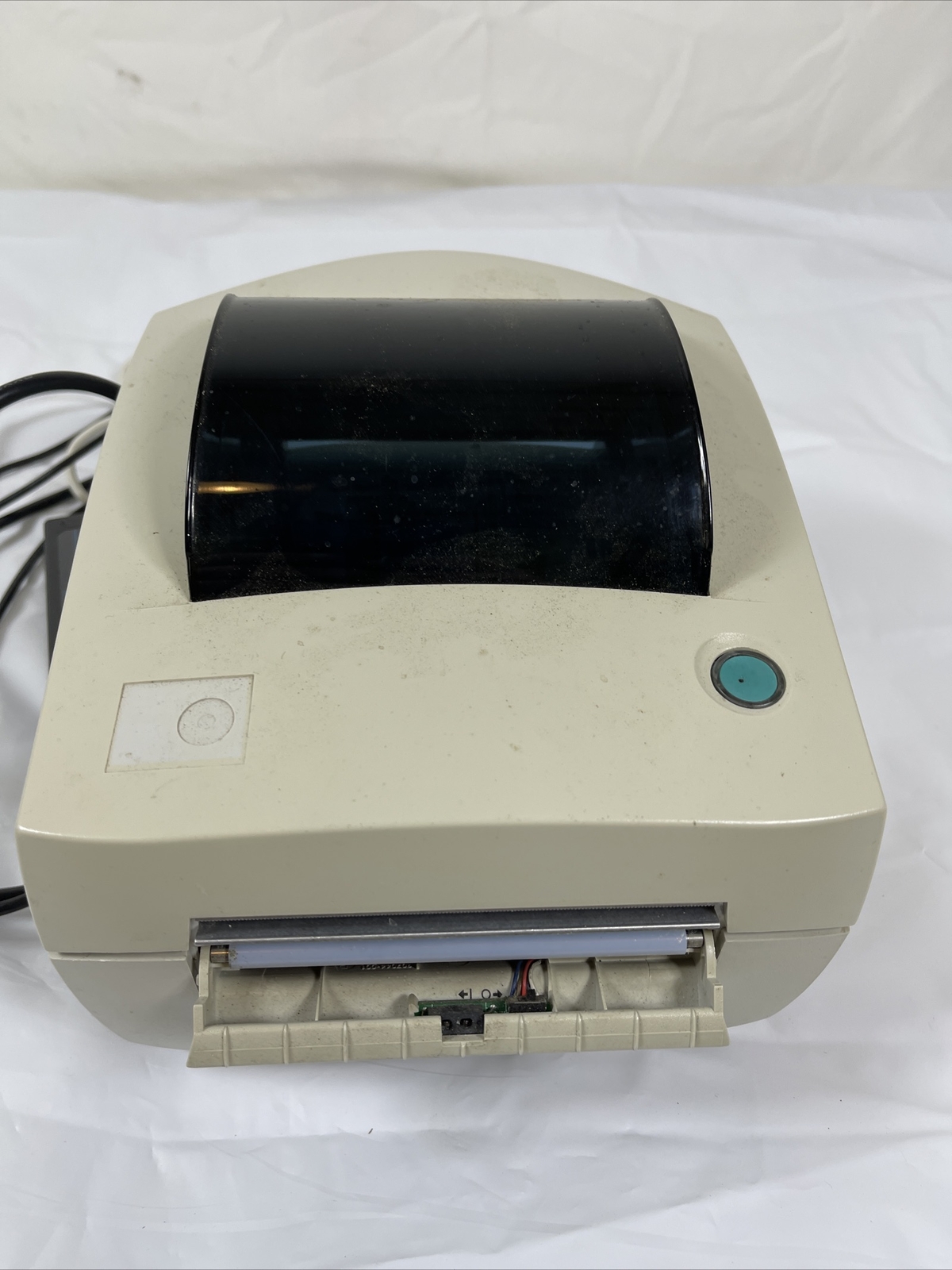Zebra LP2844 Thermal Label Printer with Power Adapter and USB Cable.