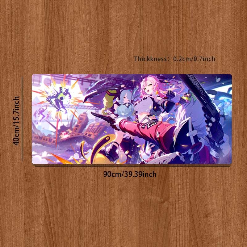 1pc Office Desk Mat Pink-Haired Character Scene Extra-Large Rectangular Washab
