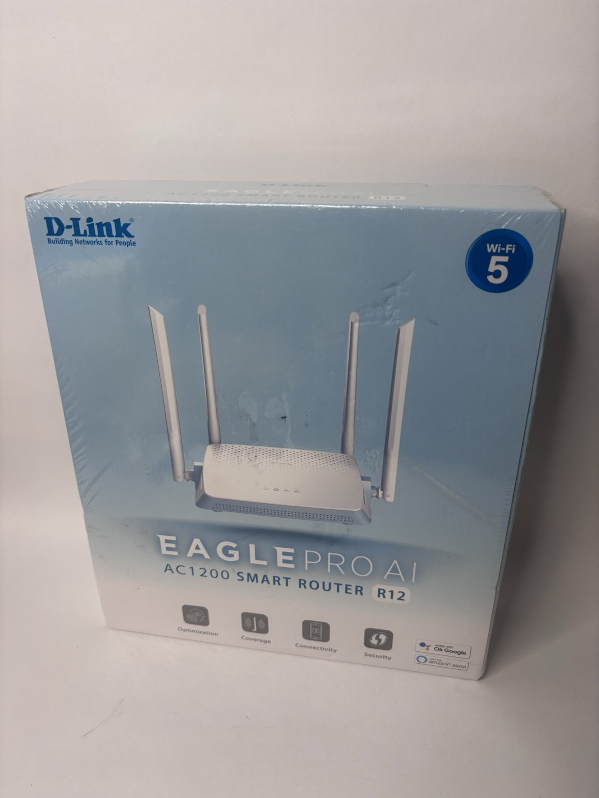 Brand New - D-Link R12, Eagle Pro Ai Smart WiFi Internet Router (AC1200) 