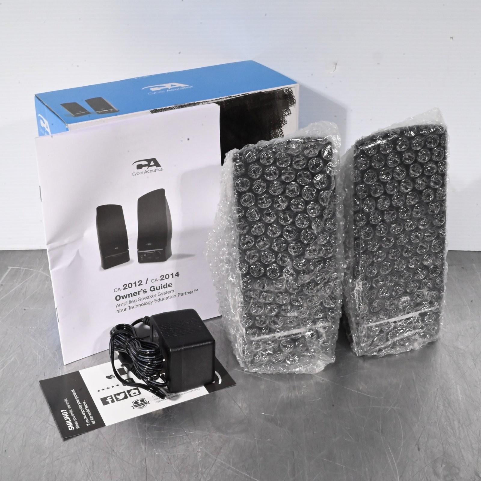 Cyber Acoustics CA-2014 2.0 Computer Speakers Desktop PC Laptop NEW