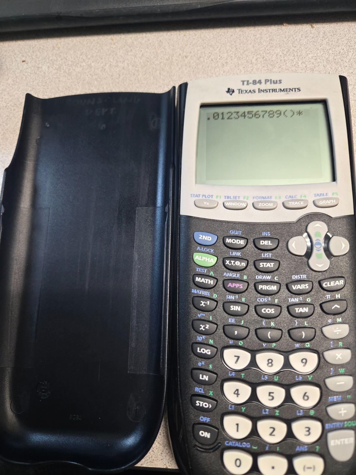 Texas Instruments TI-84 Plus Graphing Calculator *HAS ENGRAVINGS*