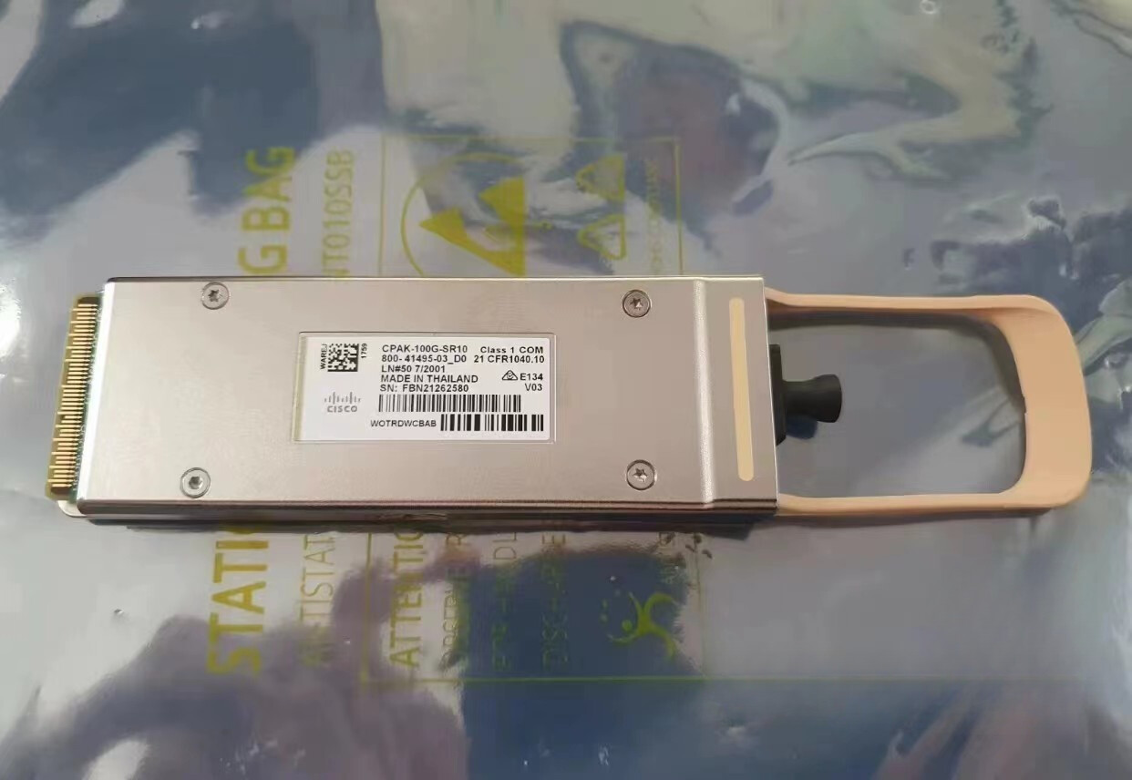 New Cisco CPAK-100G-SR10 100GBASE-SR10 Module 800-41495-03 MMF #M2