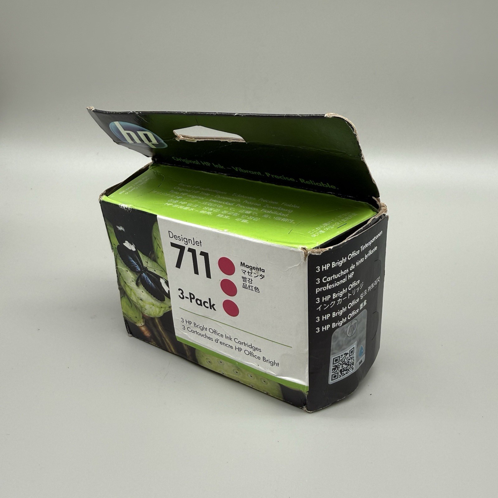 HP 711 3-pack 29-ml Magenta DesignJet Ink Cartridges, CZ135A - 05/2028