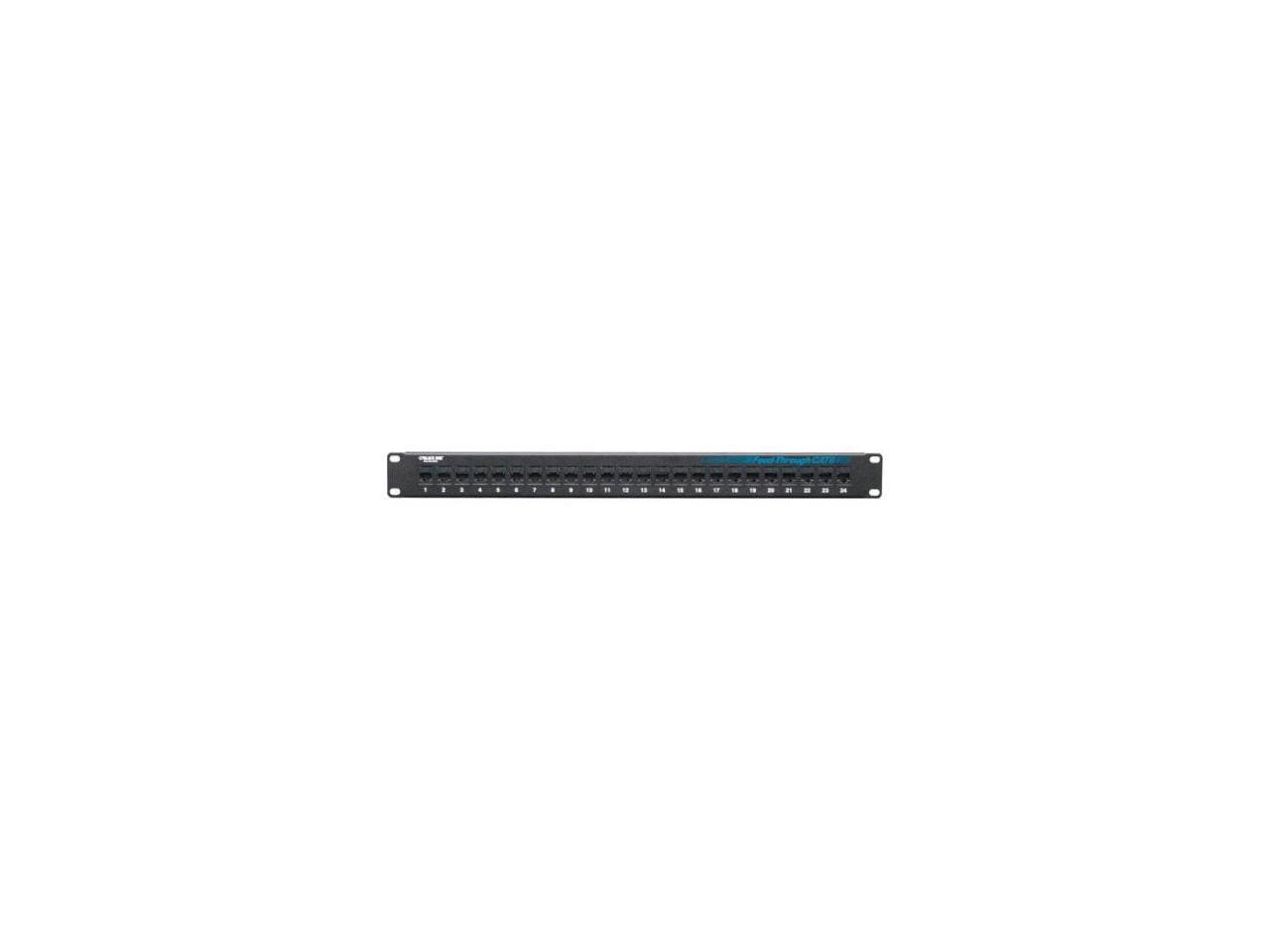 BLACK BOX JPM818A CAT6 FEED-THROUGH PATCH PANEL, UNSHIELDE